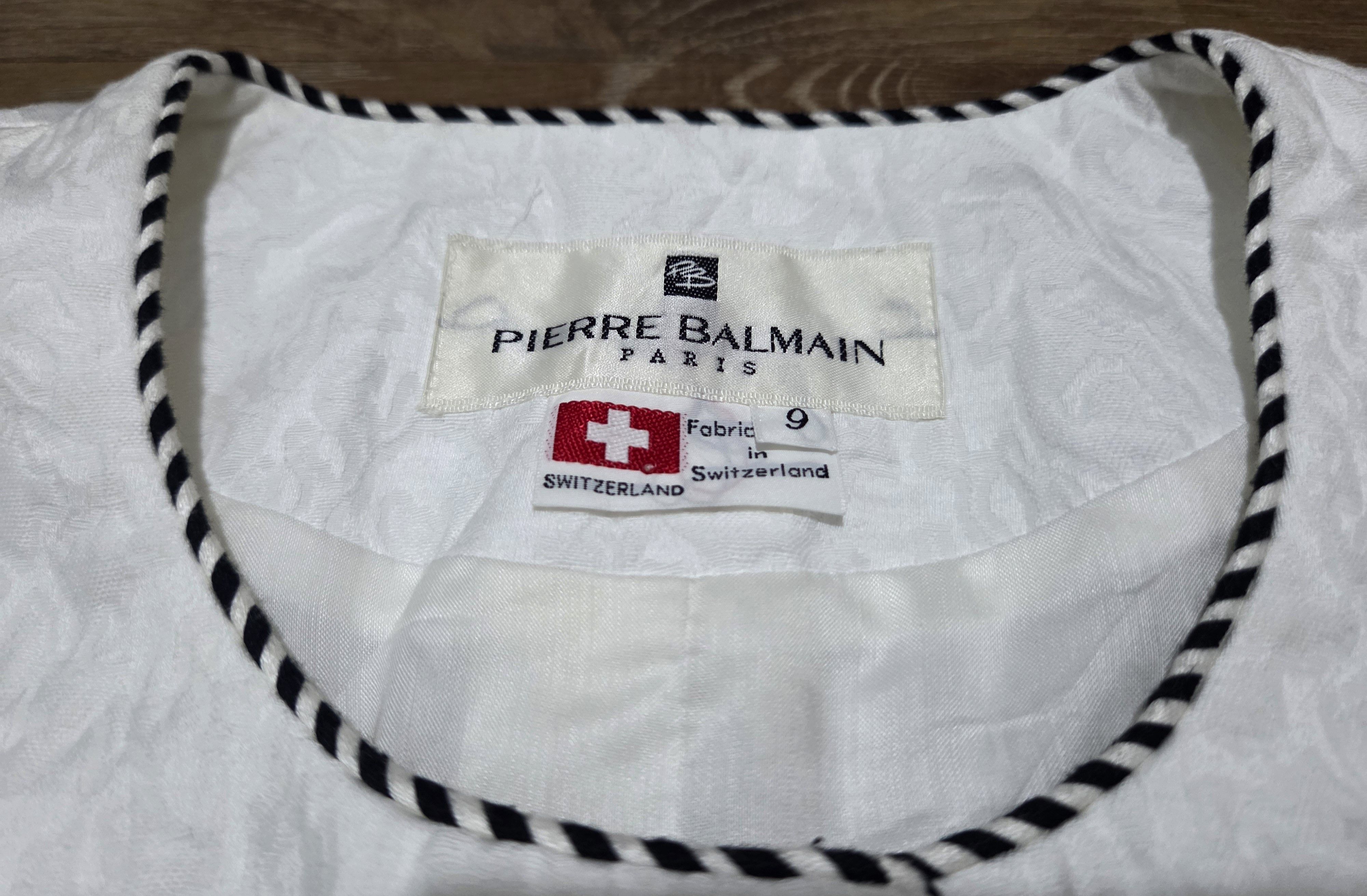 Pierre Balmain Vintage Pierre Balmain Paris Women Cropped Tweed Soft Jacket Size L / US 10 / IT 46 - 4 Thumbnail