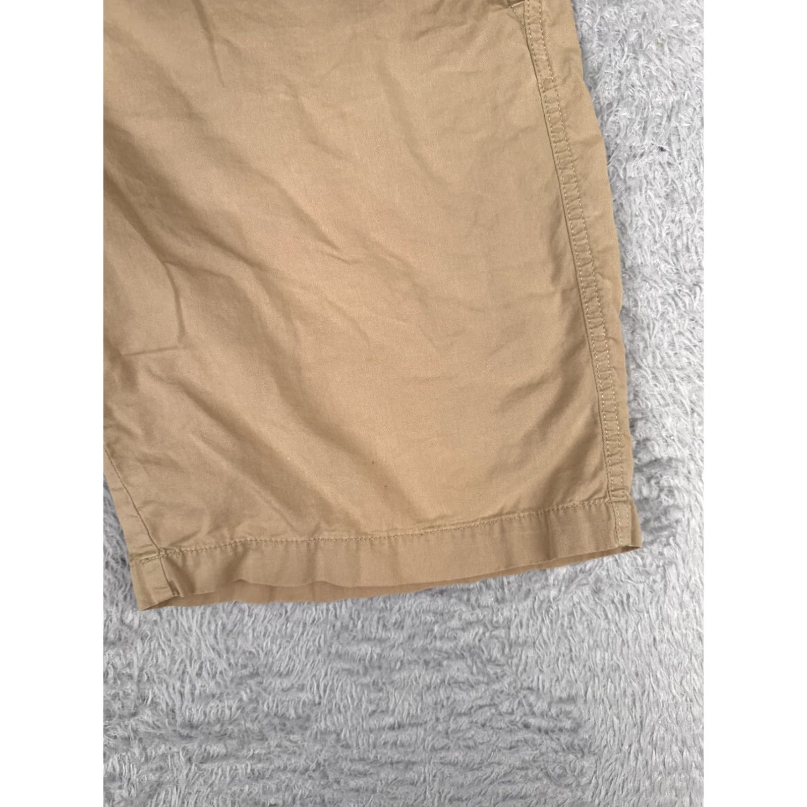 Vintage Columbia Mens Cargo Shorts 32 Beige 100% Cotton Nylon Twill Zip Fly Pockets Logo Casual Cargo Short Regular Rise 10 In Inseam 10 in Men Size US 32 / EU 48 - 2 Thumbnail