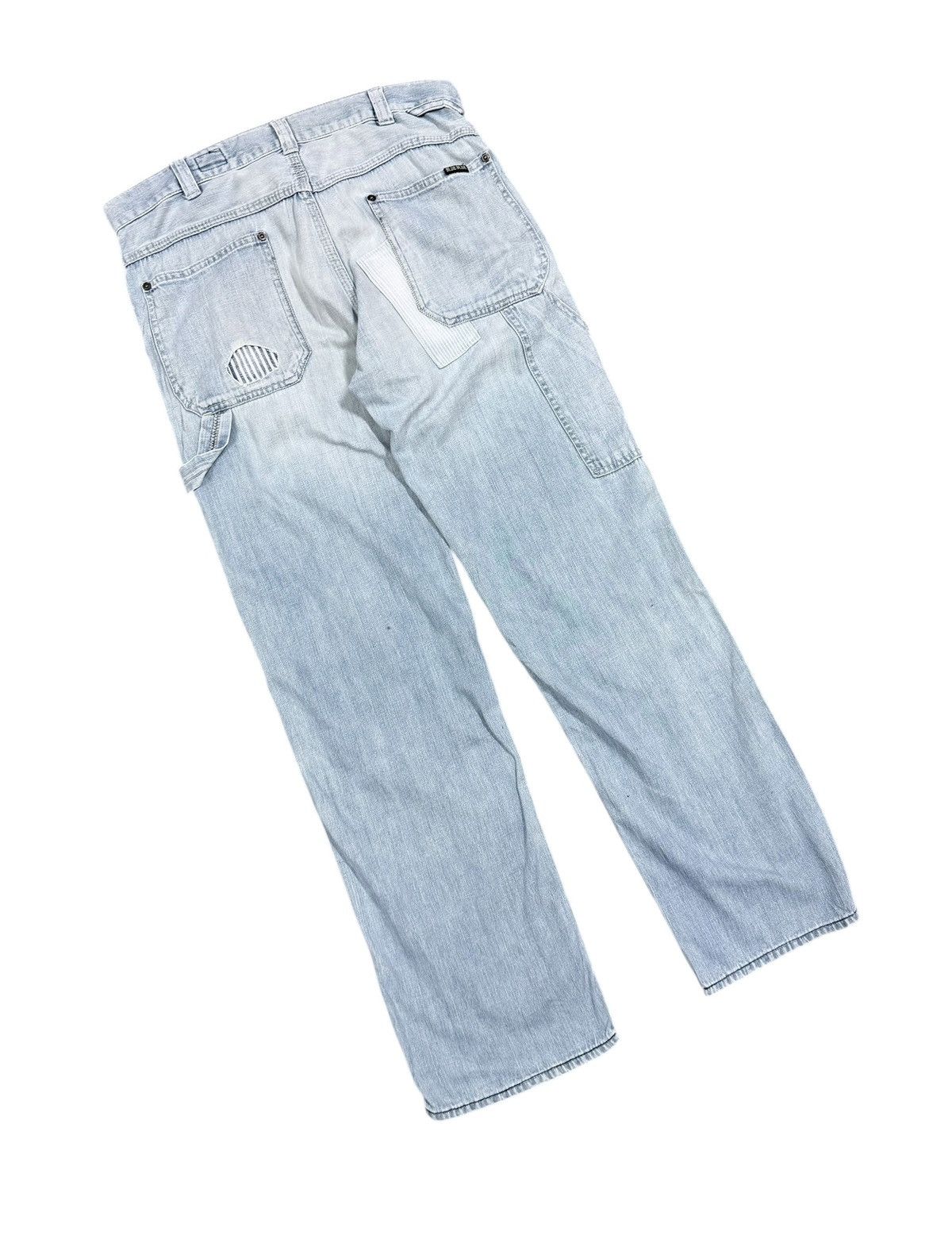 Blue Blue Japan Vtg🔥H.R Market Blue Blue Japan Carpenter Sashiko Jeans Size US 33 - 15 Thumbnail