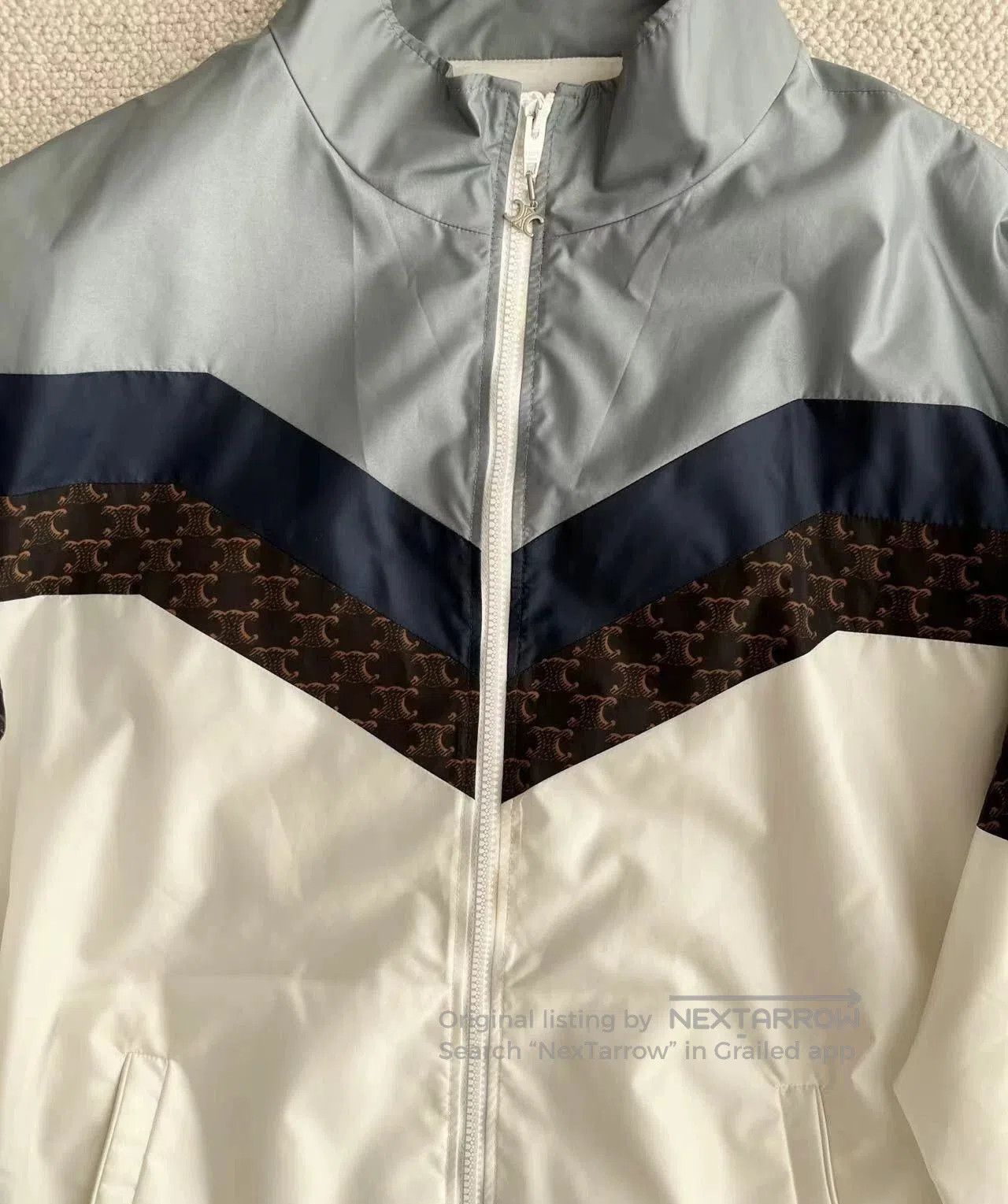 Celine Celine 21SS Runway Monogram Colorblock Track Jacket. Size US S / EU 44-46 / 1 - 2 Thumbnail
