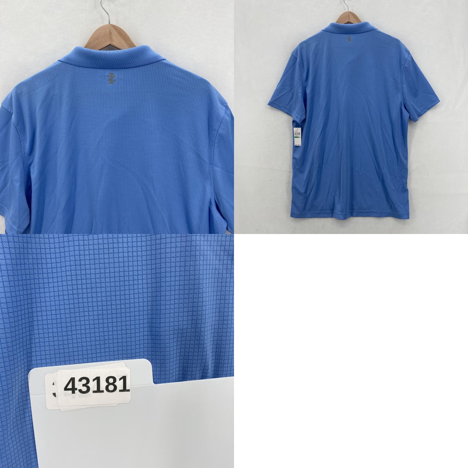 Izod Izod Golf Polo Shirt Mens Large Riviera Blue SwingFlex UPF-20 Basix Stretch Polo Shirt Size US L / EU 52-54 / 3 - 9 Thumbnail