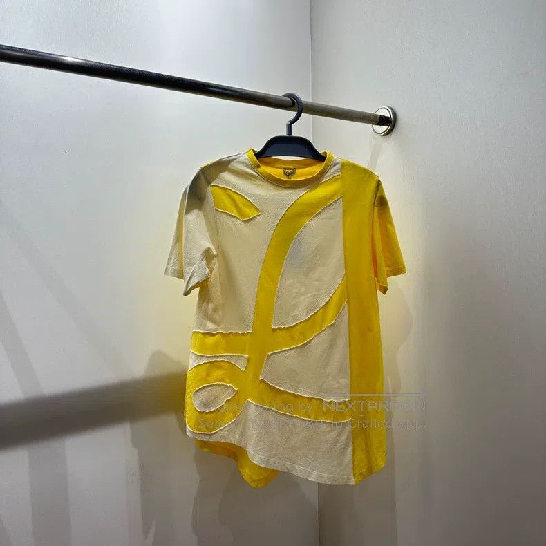 Loewe Loewe Contrast Color Irregular Hem Short Sleeve Size XS / US 0-2 / IT 36-38 - 1 Thumbnail