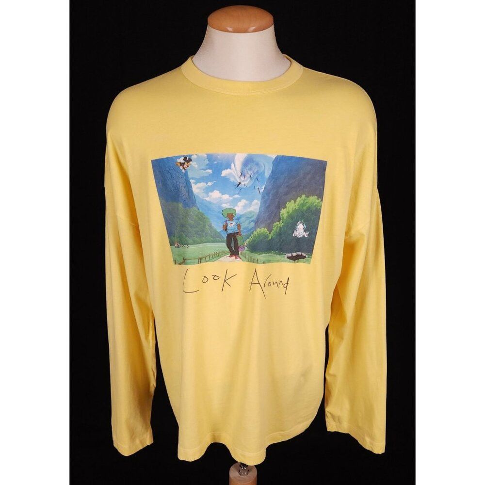 Other Vivendii Organic Cotton Long Sleeve T-Shirt L Mens Yellow Size US L / EU 52-54 / 3 - 2 Thumbnail