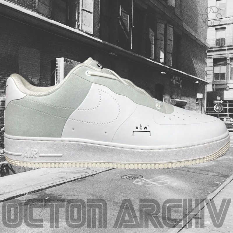 image of A Cold Wall x Nike A-Cold-Wall X Nike Air Force 1 Low 'white' Shoes, Men's (Size 13)