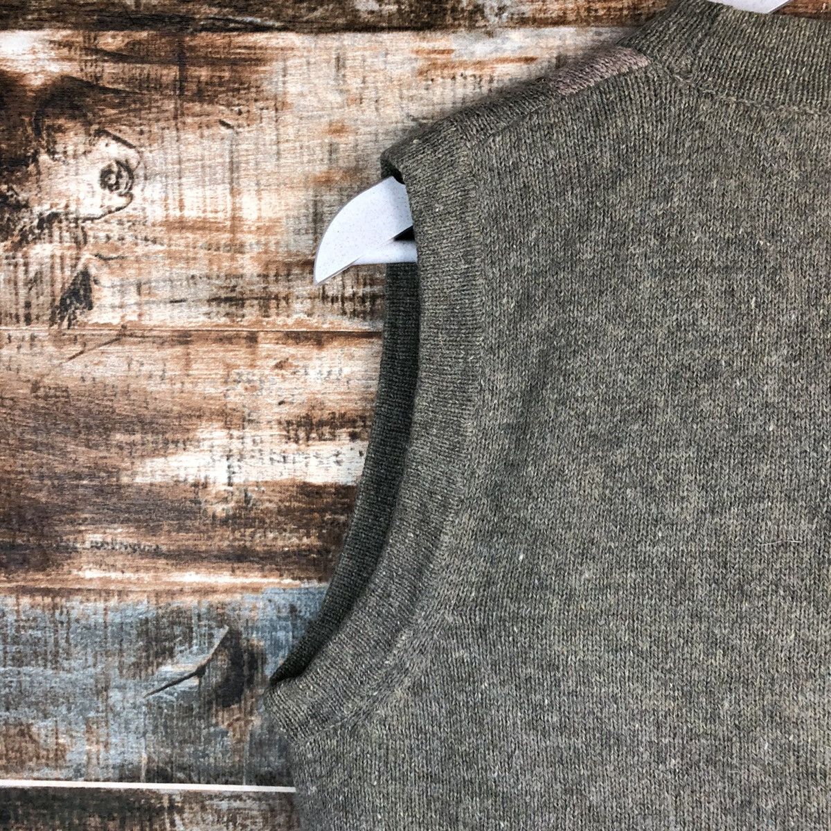 Homespun Knitwear Mocka Biene Grey Cardigan Vest Knitwear #A1658 Size US M / EU 48-50 / 2 - 12 Thumbnail