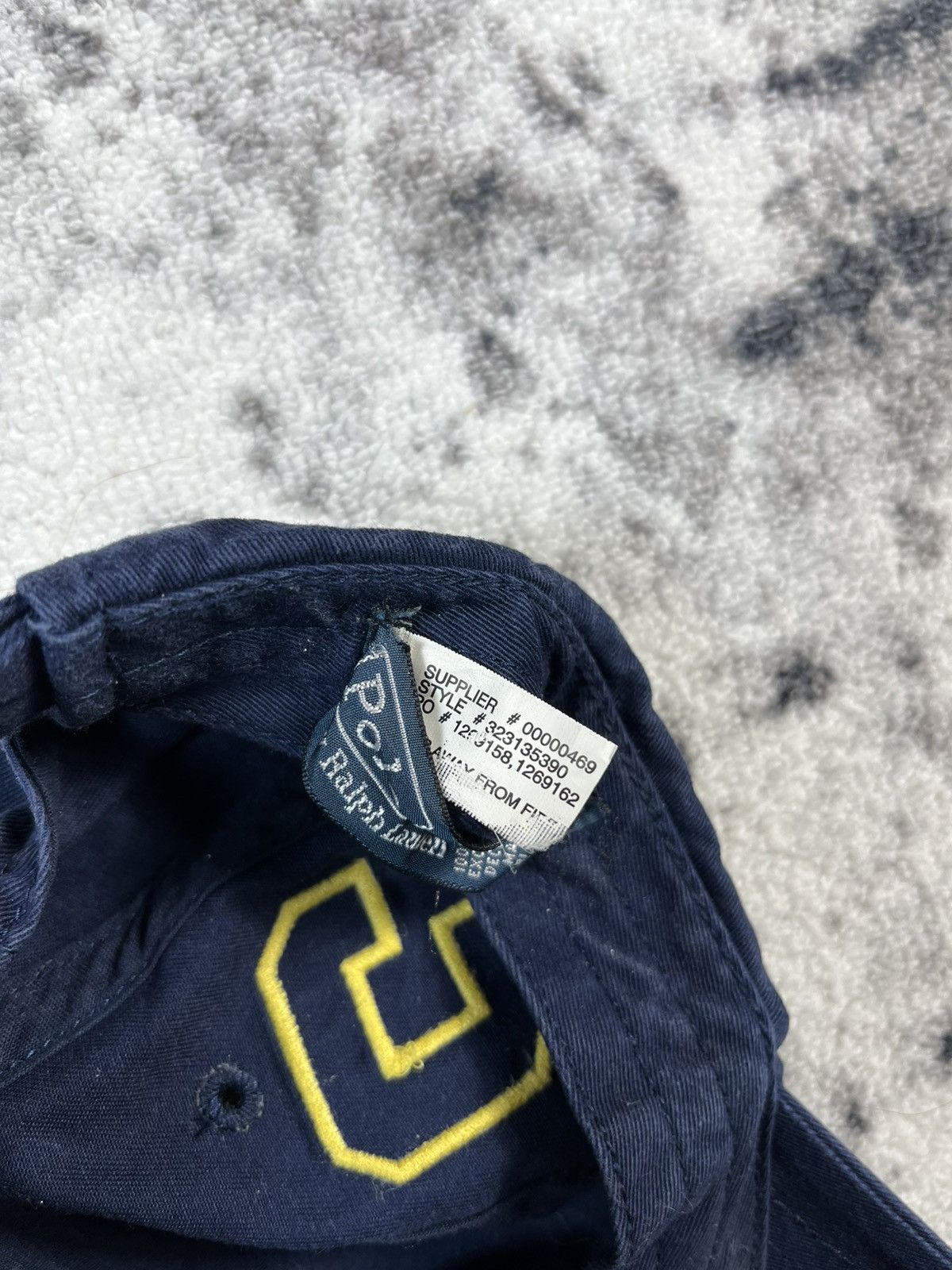 Polo Ralph Lauren Polo Ralph Lauren Big Pony Cap Navy Yellow Hat Size ONE SIZE - 10 Thumbnail
