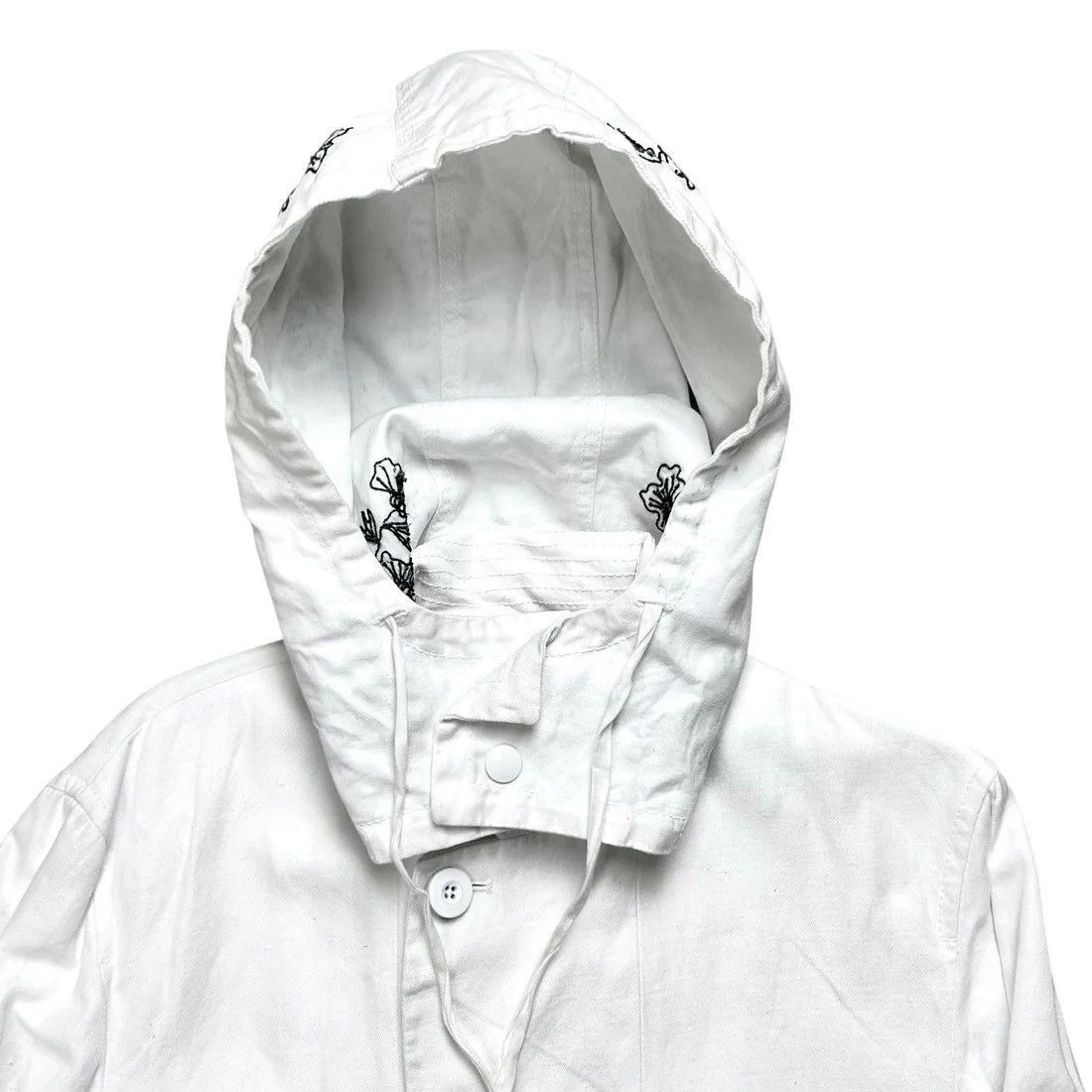 Ann Demeulemeester Ann Demeulemeester Hood Embroidered Field Jacket - SS14 Size US M / EU 48-50 / 2 - 7 Thumbnail