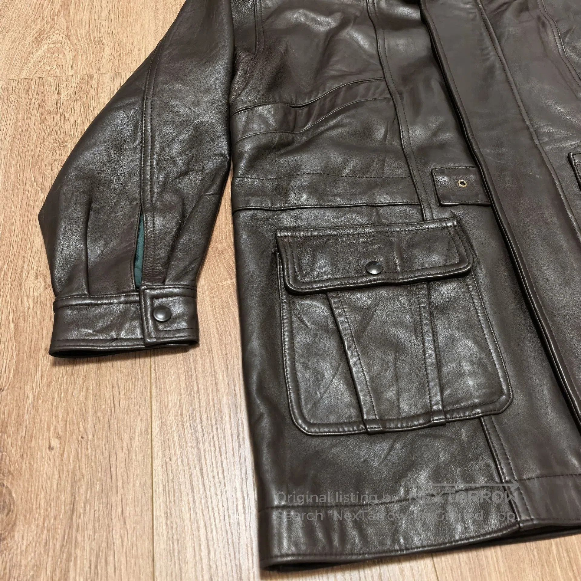 Vintage FLORENCE Sheepskin Moto Leather Jacket. Size US M / EU 48-50 / 2 - 4 Thumbnail
