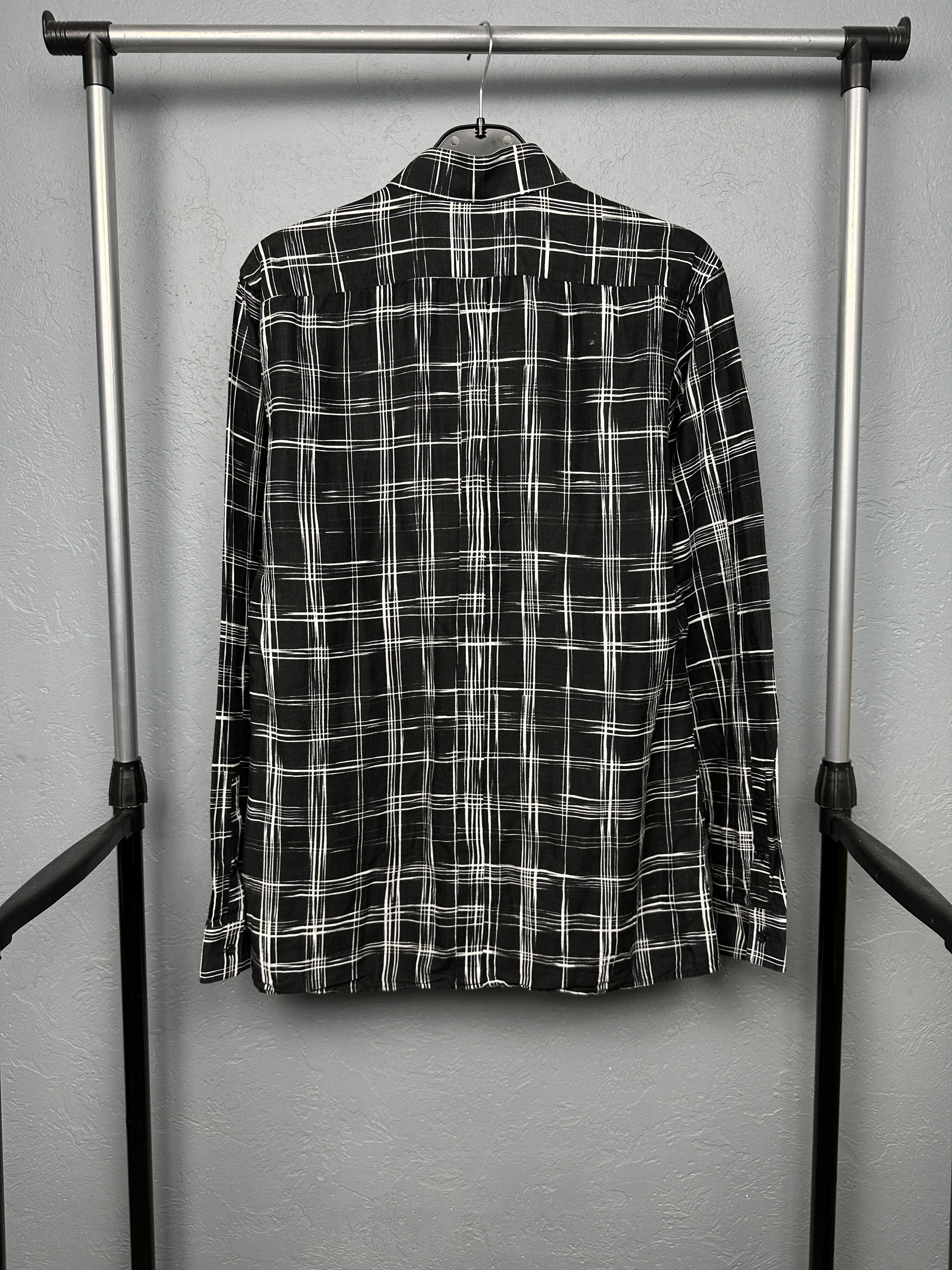 Reiss Reiss Mens LINEN Long Sleeve Plaid Shirt Size US L / EU 52-54 / 3 - 6 Thumbnail