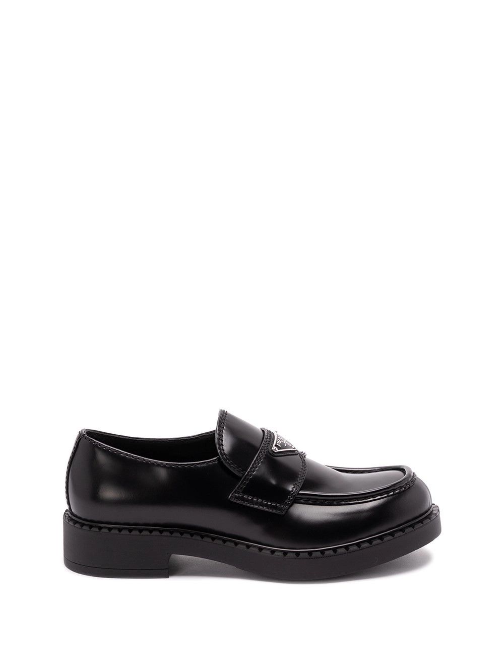 Prada Chocolate Brushed Leather Loafers Size US 9.5 / EU 42-43 - 1 Thumbnail