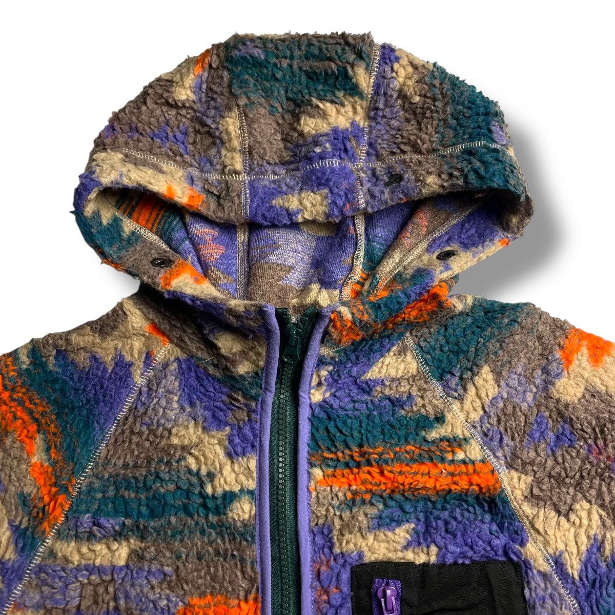 Kapital 🇯🇵 TITICACA COLOURFUL NATIVE FLEECE JACKET Size US L / EU 52-54 / 3 - 8 Thumbnail
