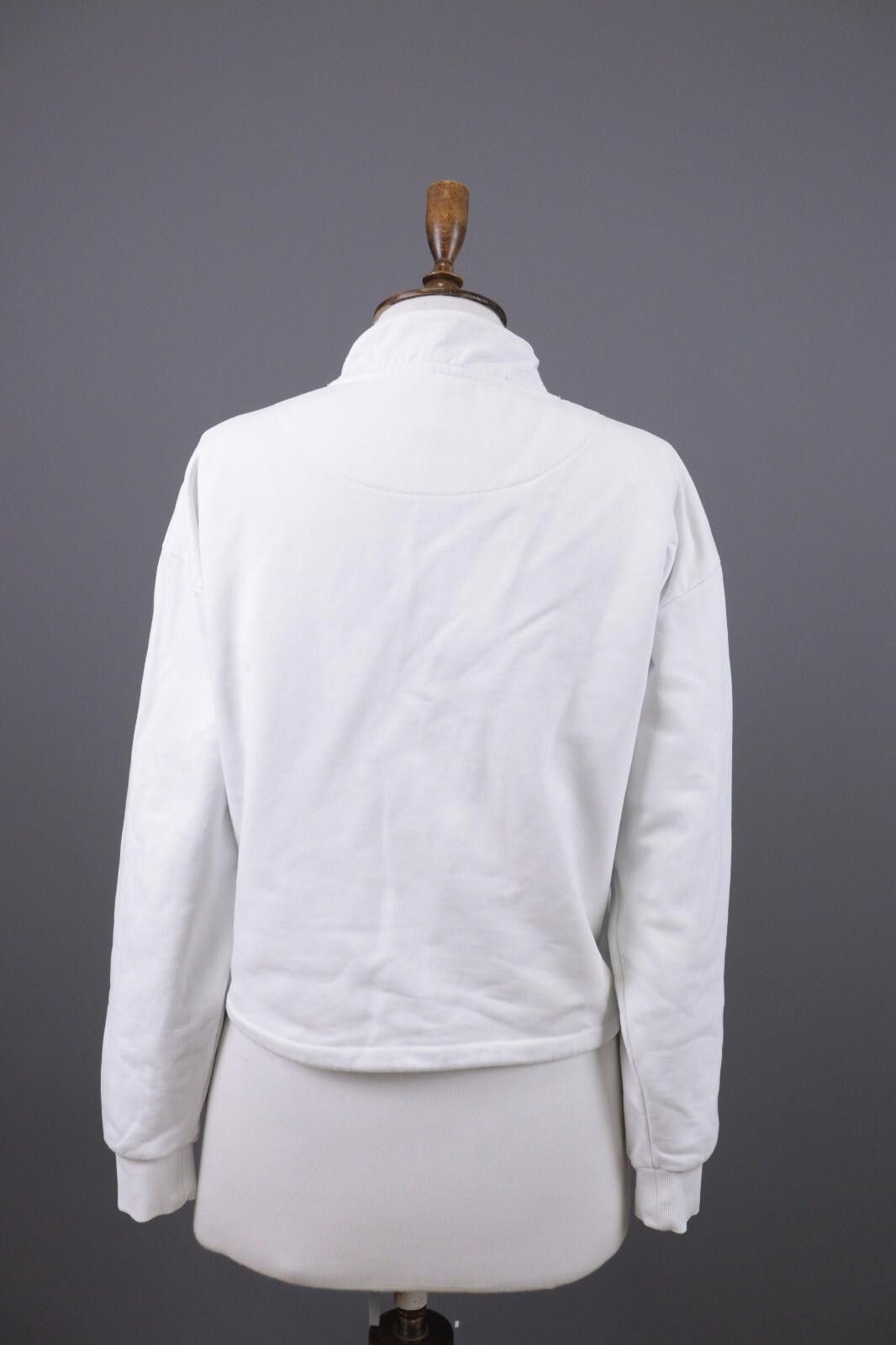 Karl Kani Karl Kani White 1/4 Zip Big Logo High Neck Sweater Size XS Size XS / US 0-2 / IT 36-38 - 8 Thumbnail