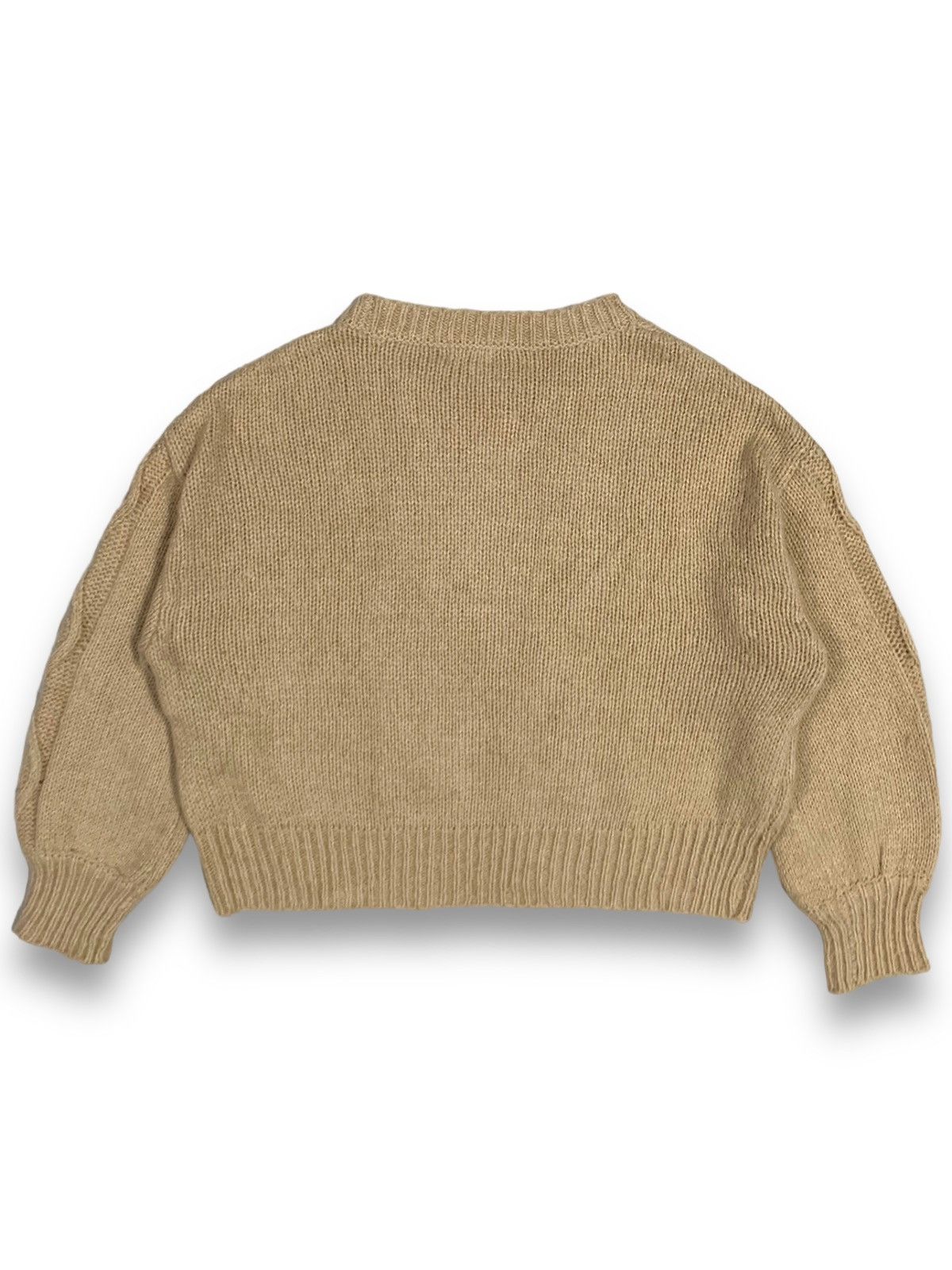 Japanese Brand Vintage Japanese Brand Oversized Cable Knitted Sweater Size ONE SIZE - 2 Thumbnail