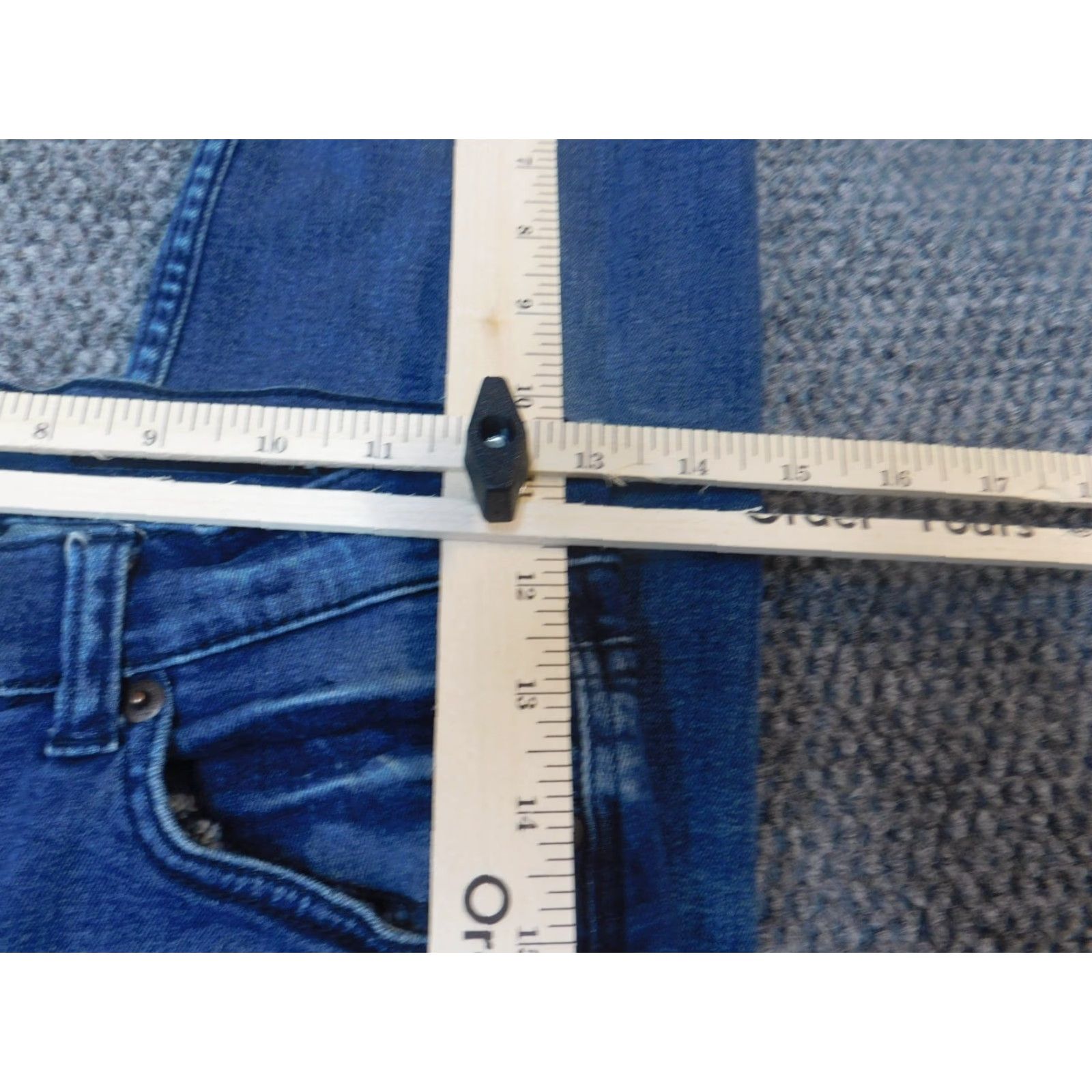 Buffalo David Bitton Buffalo by David Bitton Womens Jeans 26x26 Denim Straight Regular Blue Cotton 26 in Inseam Zipper Pockets Size 26" / US 2 / IT 38 - 3 Thumbnail