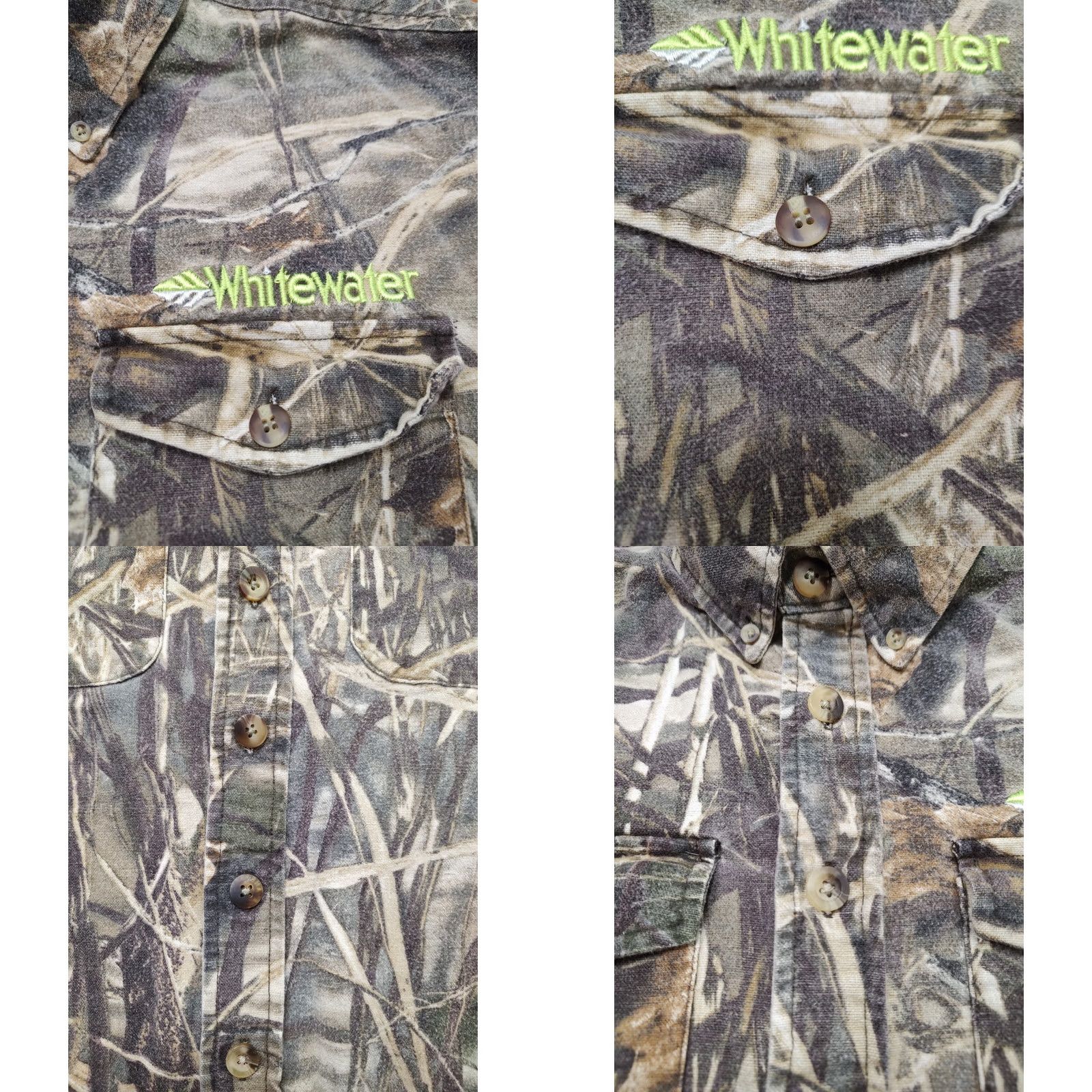 Vintage VINTAGE Whitewater Outdoors Hunting Shirt Mens XL Camo Button-Up Long Sleeve 52” Size US XL / EU 56 / 4 - 8 Thumbnail