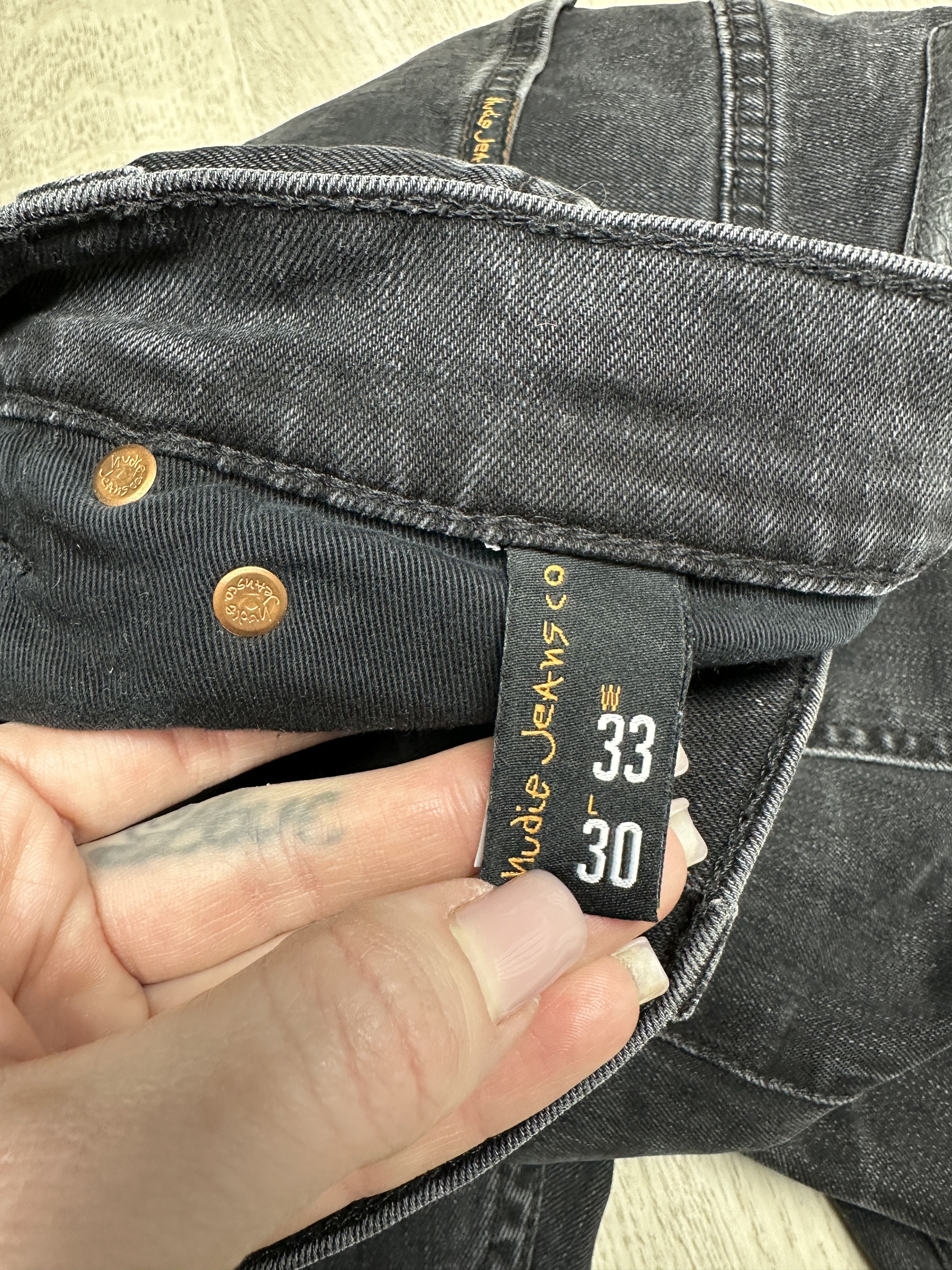 Nudie Jeans Nudie Jeans Lean Dean Mens Denim Pants Size US 33 - 10 Thumbnail
