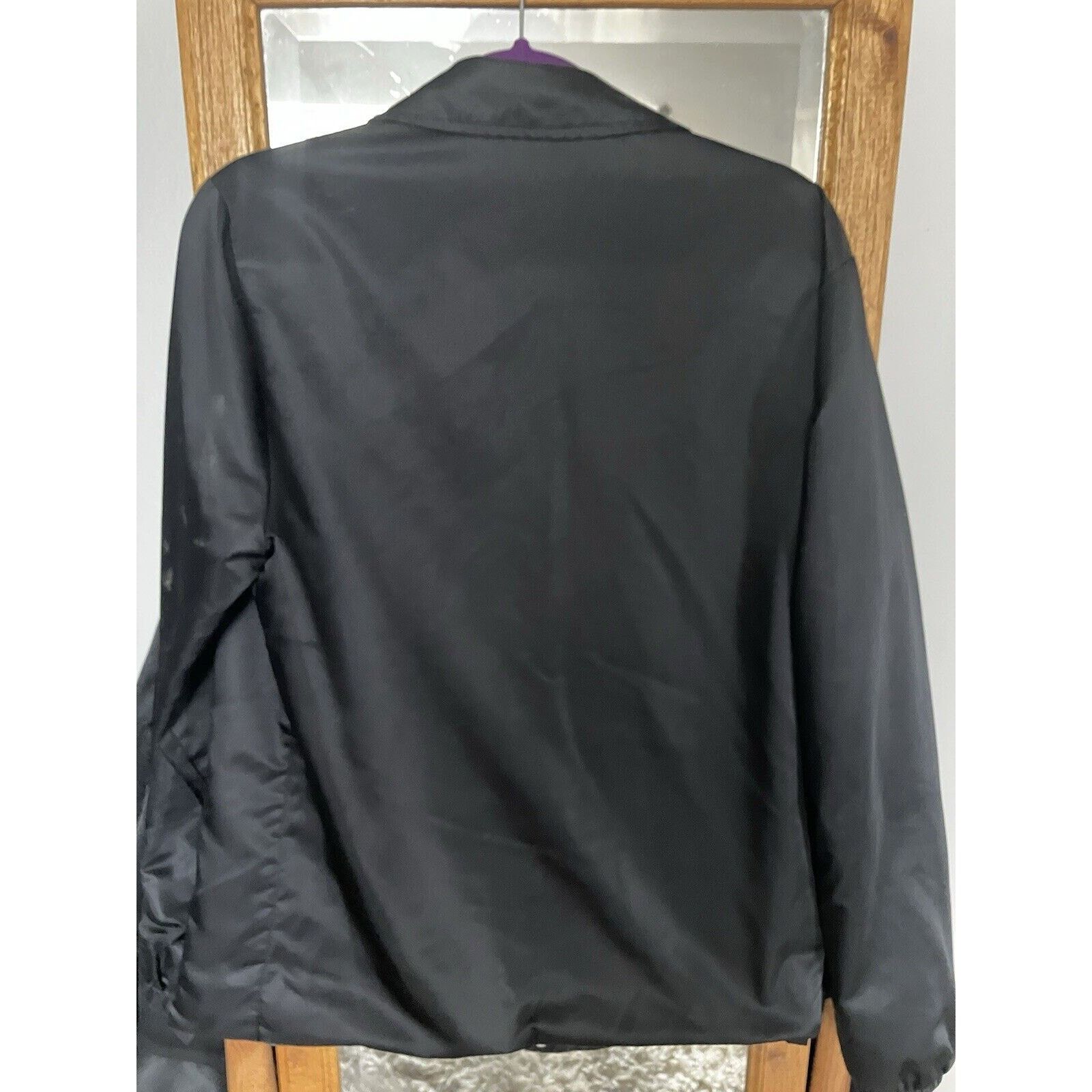Champion Champion Jacket Black Snap Men’s Med Lightweight with logo Size US M / EU 48-50 / 2 - 8 Thumbnail