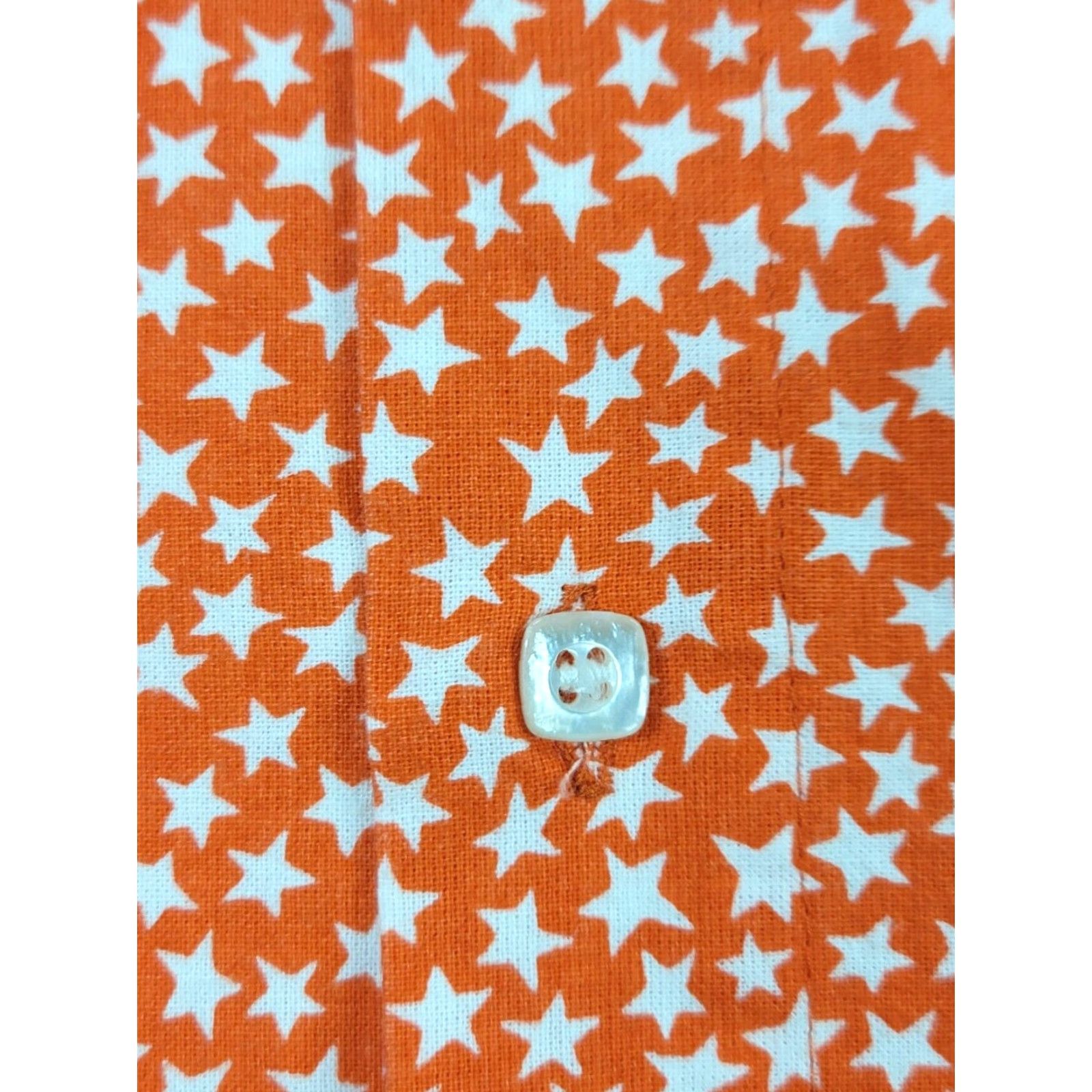 Vintage VINTAGE Bon Homme Orange All Over Print Button Up Short Sleeve Shirt S USA Made Size US S / EU 44-46 / 1 - 6 Thumbnail