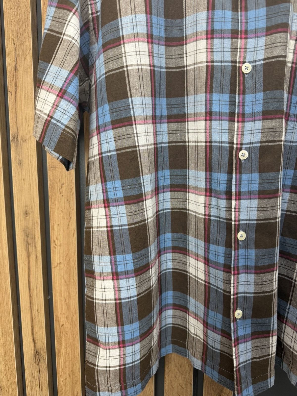 Universal Works Universal Works Plaid Shirt Short Sleeve Size L Size US L / EU 52-54 / 3 - 3 Thumbnail