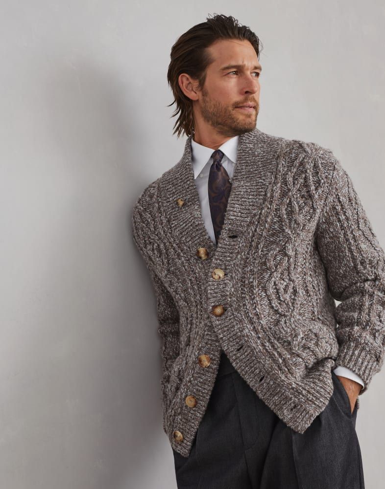 Brunello Cucinelli o1w1db10825 Cardigan in Brown Size US S / EU 44-46 / 1 - 3 Thumbnail