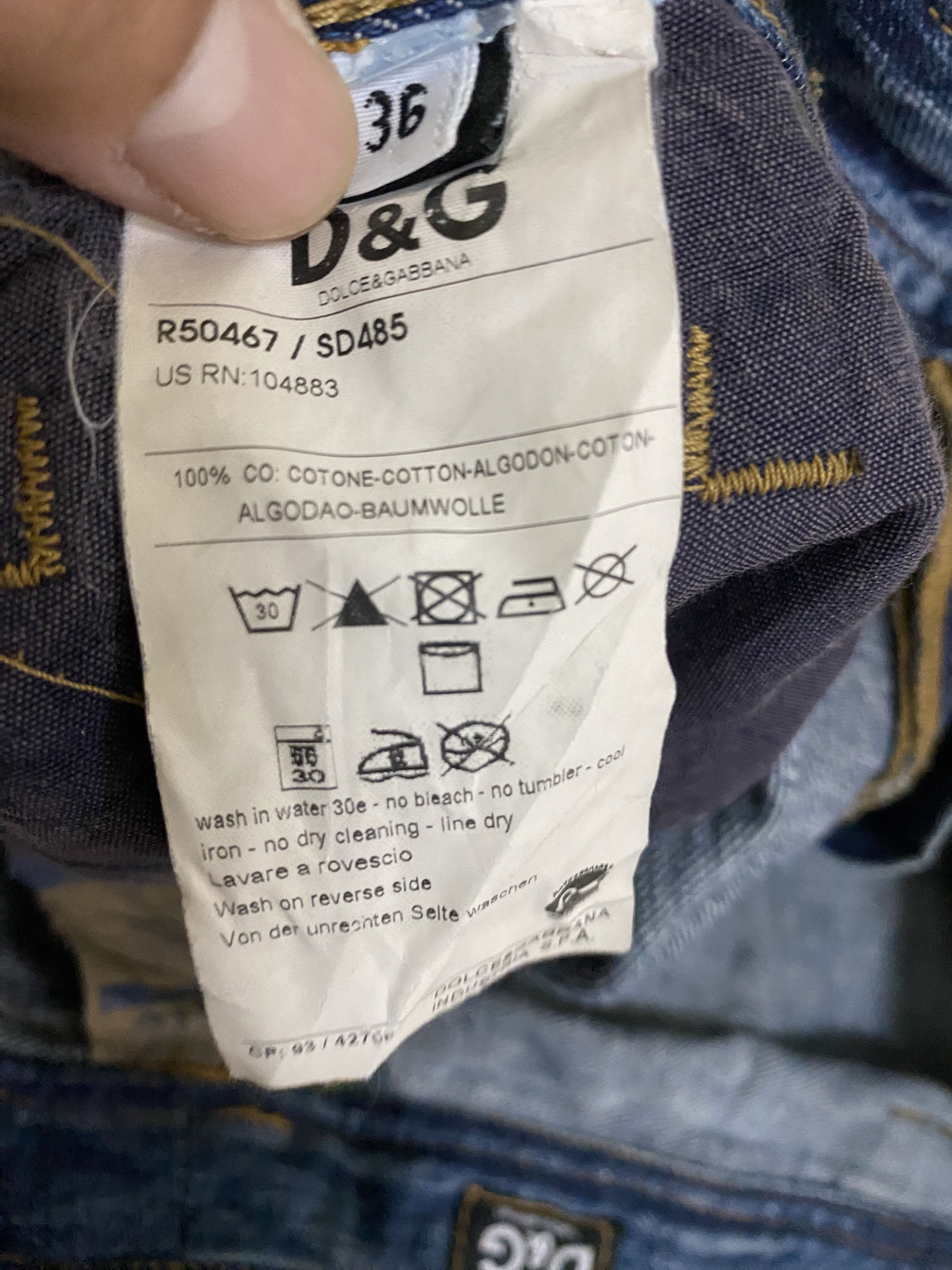 Dolce & Gabbana Dolce Gabbana Distressed Jeans Size US 36 / EU 52 - 6 Thumbnail