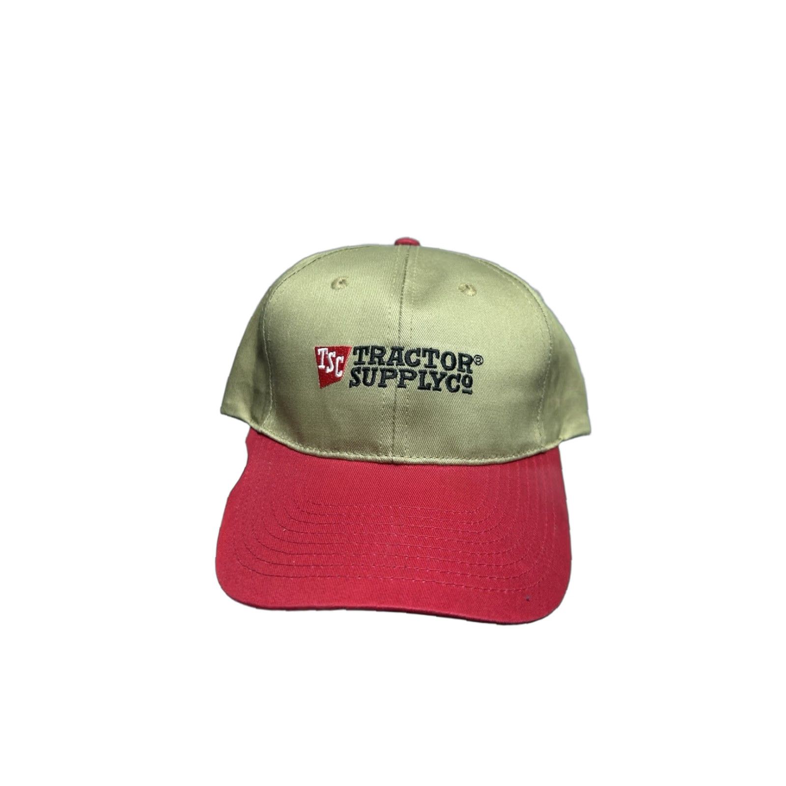 Vintage Tractor supply co snapback hat cap embroidered logo farm adjustable red Tan Men Adjustable Style Snapback Baseball Cap Hat Size ONE SIZE - 1 Thumbnail