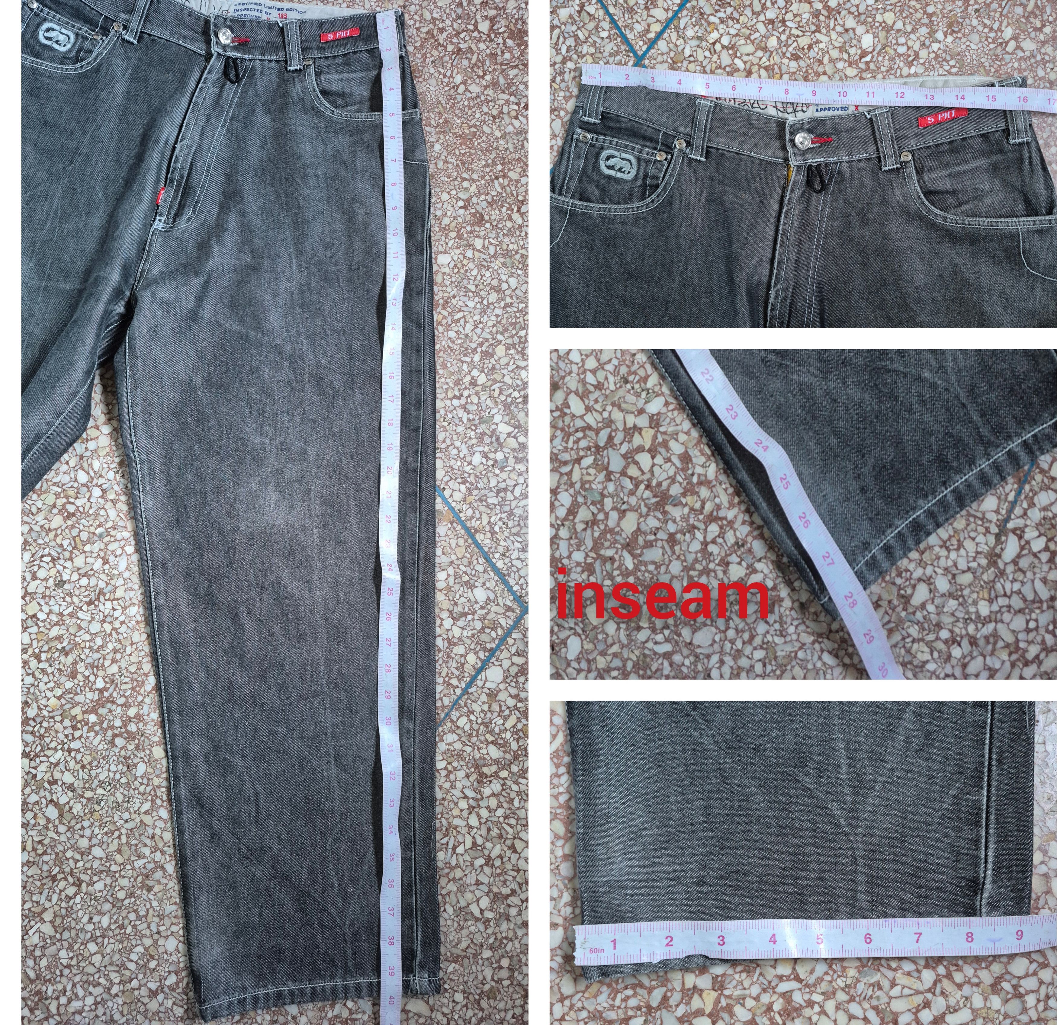 Ecko Unltd. Ecko Unltd jeans silver metallic baggy pants Y2K 5th An Size US 26 / EU 42 - 23 Thumbnail