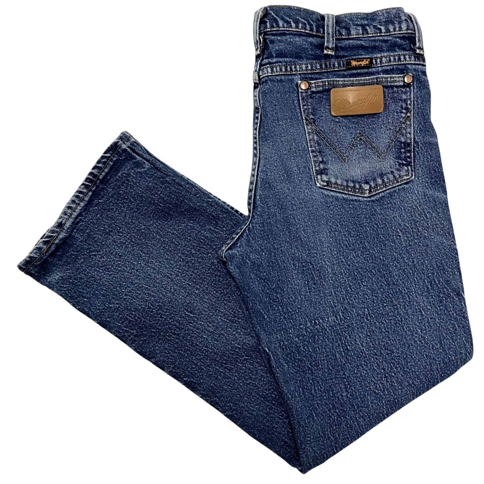 Wrangler Wrangler Jeans Mens 32W 28L Blue Slim Fit Stretch Denim Cowboy Cut 937 Size US 32 / EU 48 - 2 Thumbnail