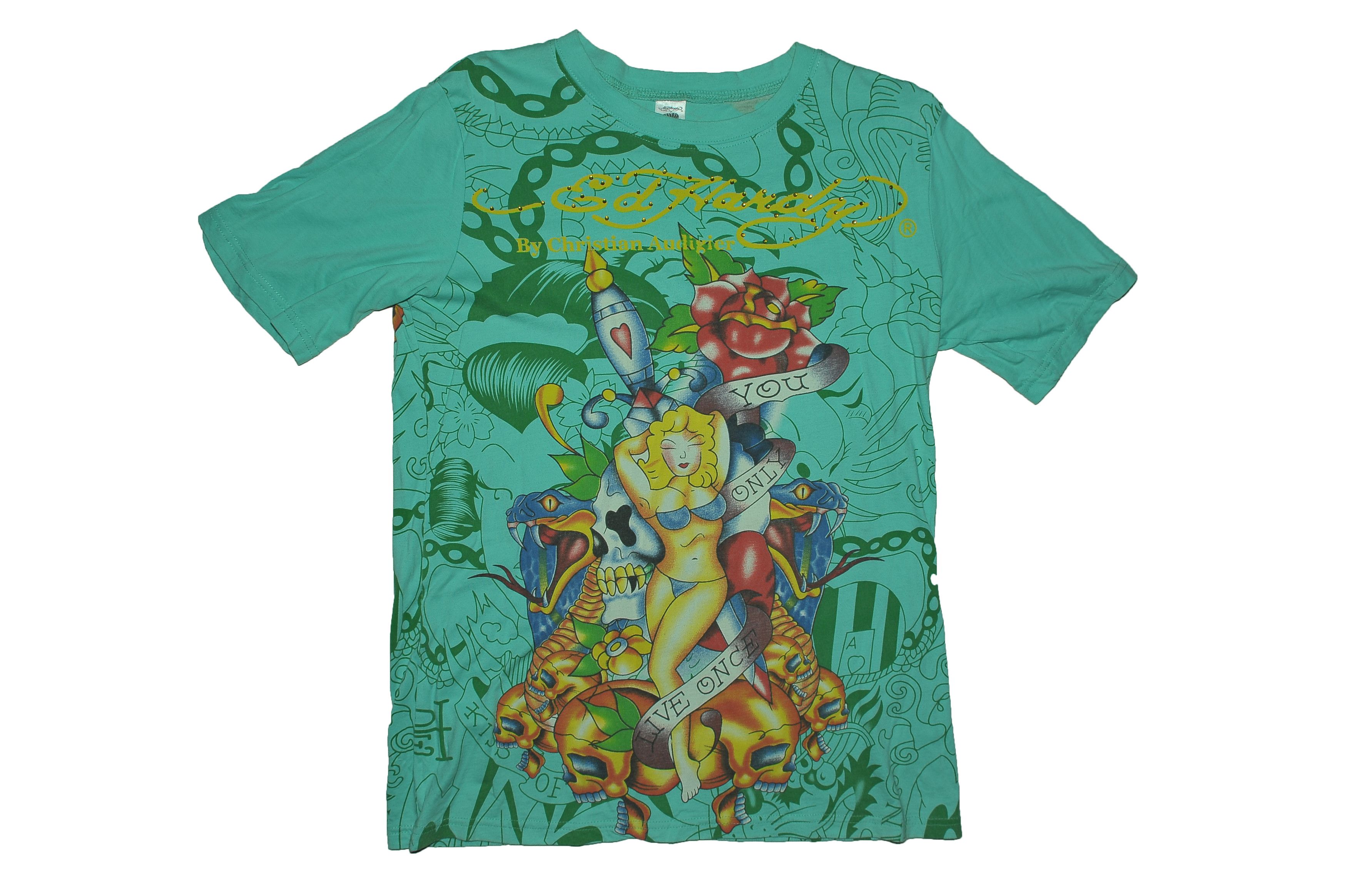 Ed Hardy Vintage Ed Hardy Christian Audigier T-shirt Size US L / EU 52-54 / 3 - 1 Thumbnail