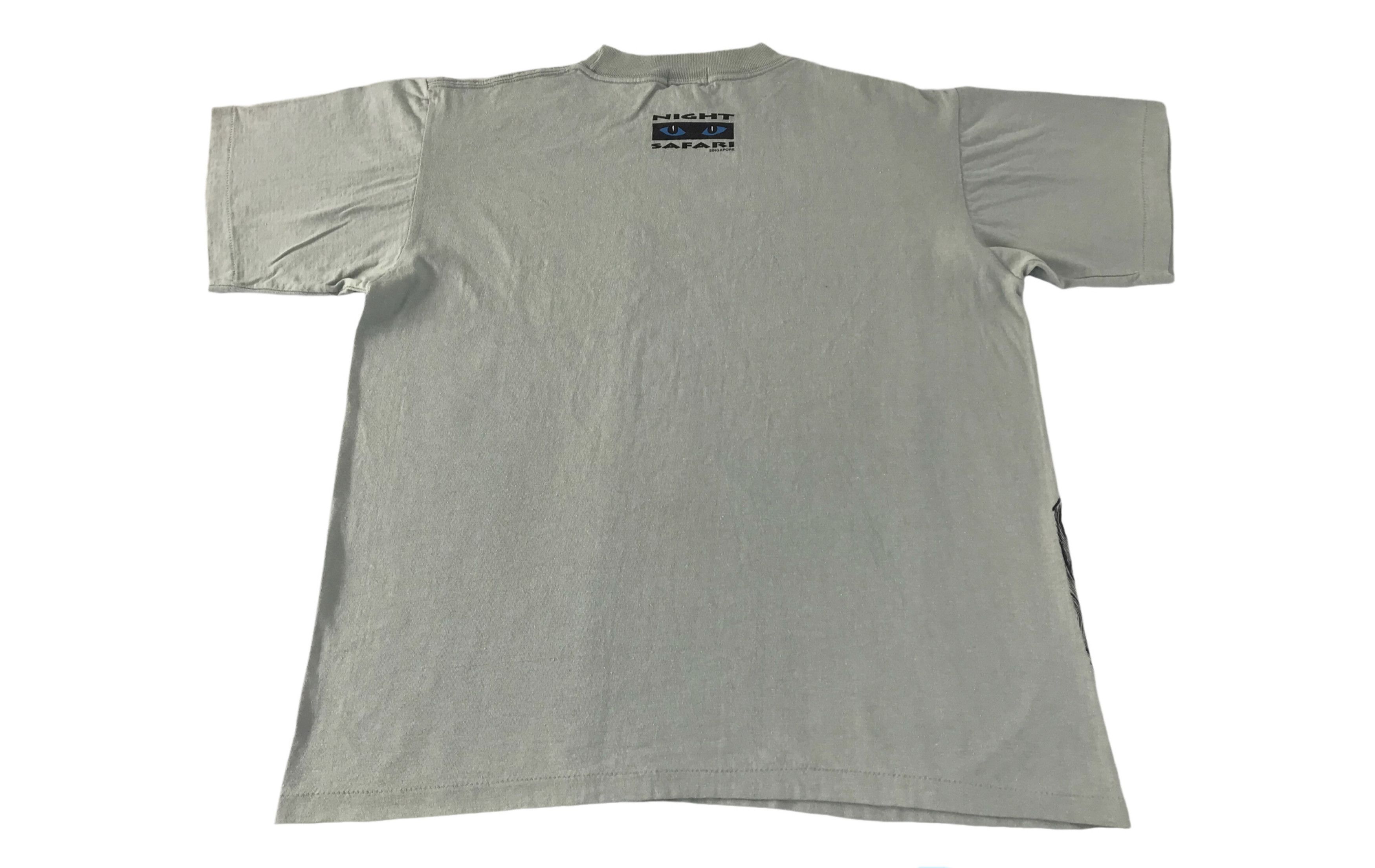 Vintage 90s Night Safari Singapore Nature Zoo Tee Printed Art Size US M / EU 48-50 / 2 - 2 Thumbnail