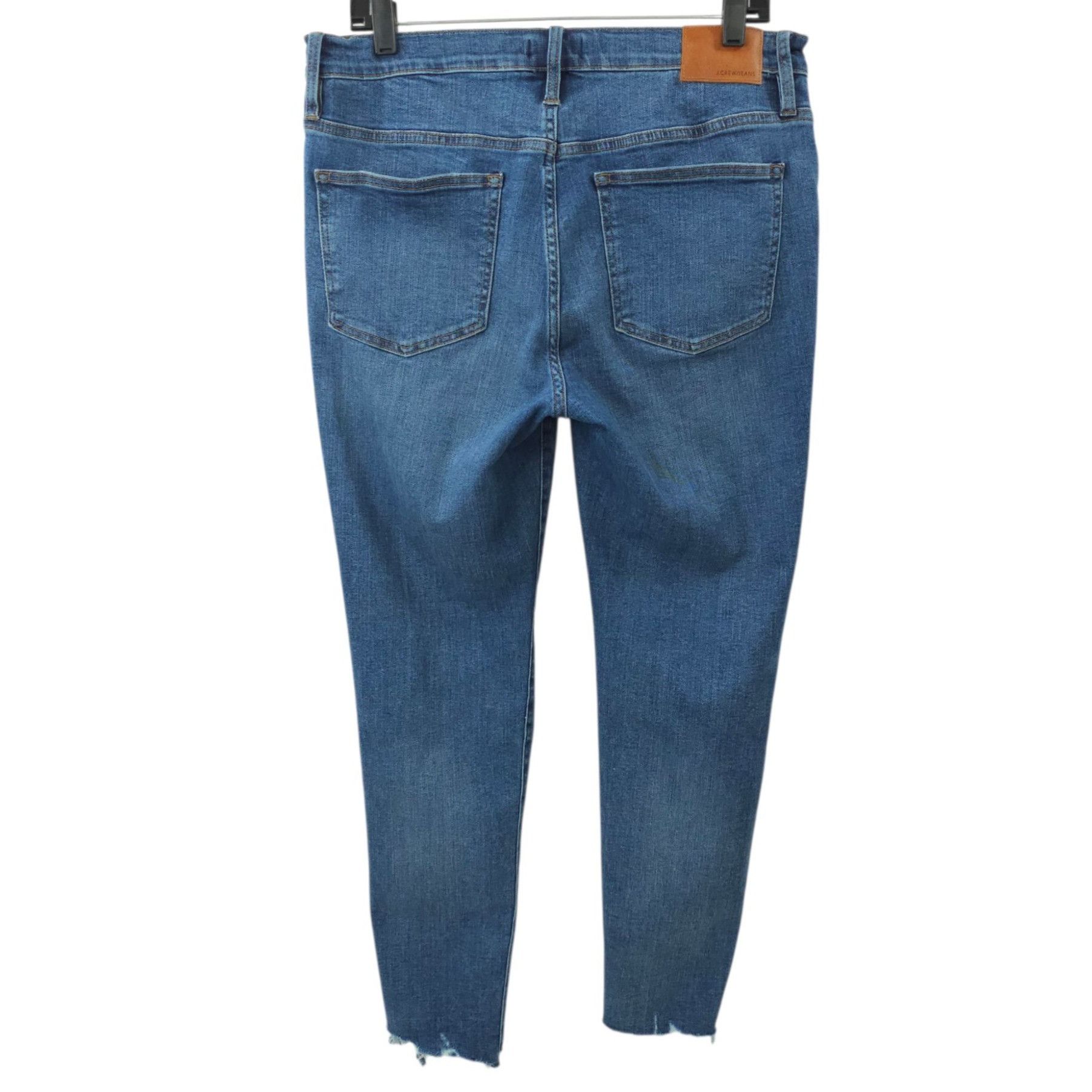 J.Crew J.Crew 9" High Rise Toothpick Jeans Womens 31 Medium Wash Ra Size 33" - 2 Thumbnail
