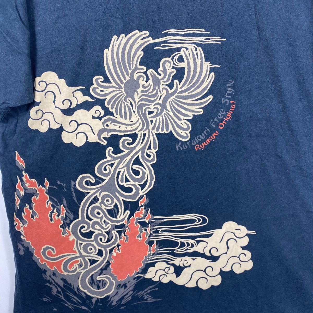 Japanese Brand Japanese Oriental KARAKURI Ryukyu Original Sukajan Tee Shirt Size US XL / EU 56 / 4 - 2 Thumbnail