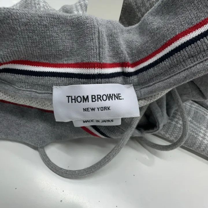 Thom Browne Thom Browne Gray Plaid Drawstring Track Pants -2507 Size US 26 / EU 42 - 4 Thumbnail