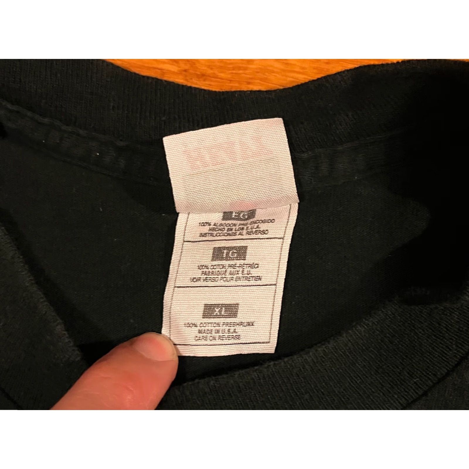 Fruit Of The Loom VINTAGE Veteran Boxers Association of New York Shirt Mens XL Black Logo 90s City Classic Retro Sports Cotton T-Shirt Size US XL / EU 56 / 4 - 7 Thumbnail