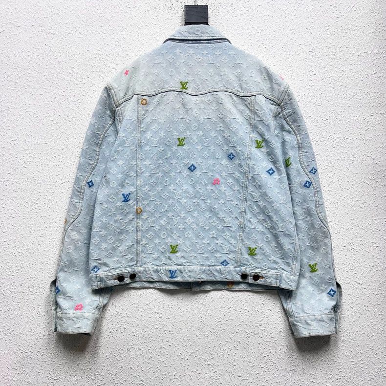 Louis Vuitton Louis Vuitton Full-print jacquard denim jacket Size US L / EU 52-54 / 3 - 2 Thumbnail
