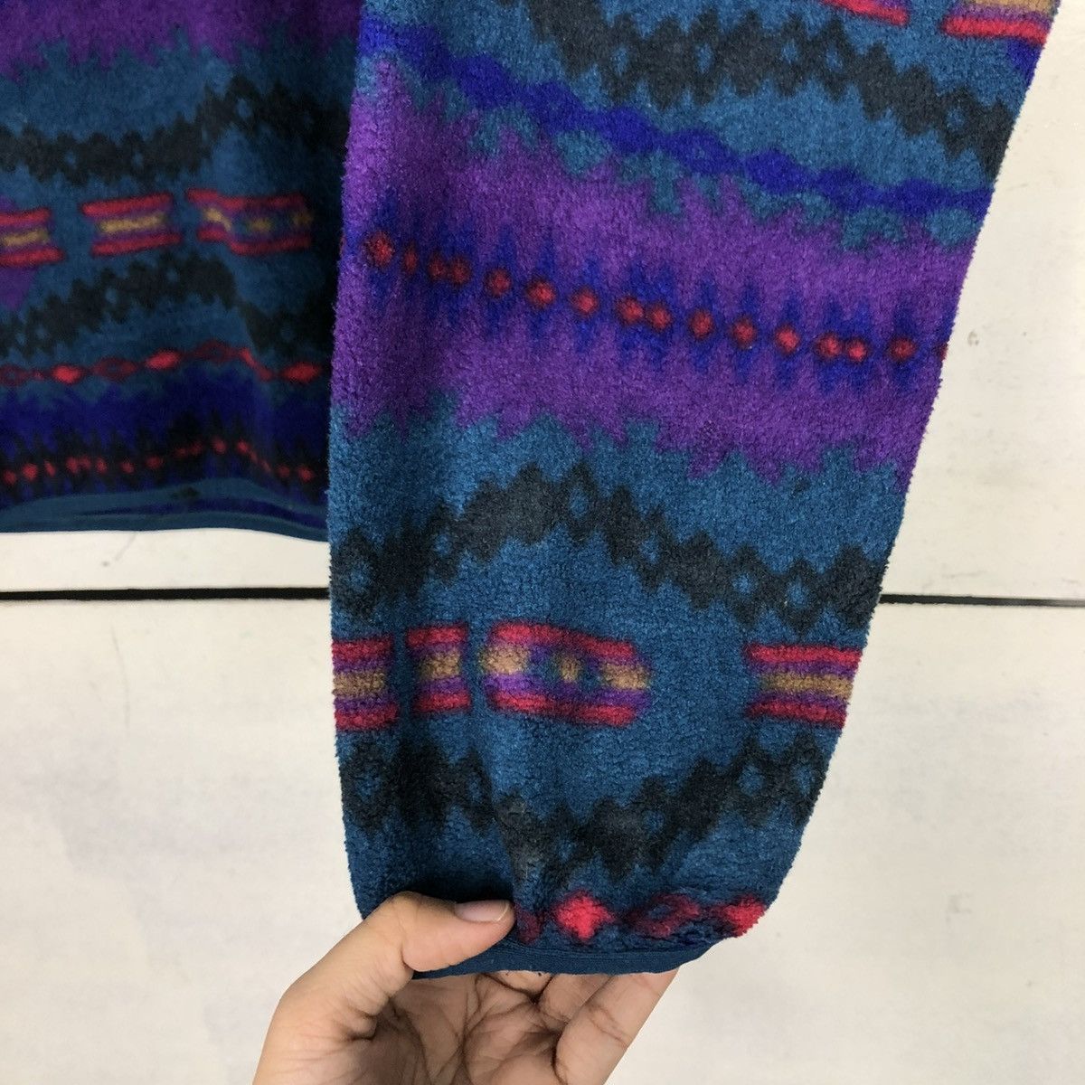 Patagonia 🔥PATAGONIA MADE IN USA FLEECE JACKET HALF SNAP BUTTON NAVAJO Size US XL / EU 56 / 4 - 15 Thumbnail