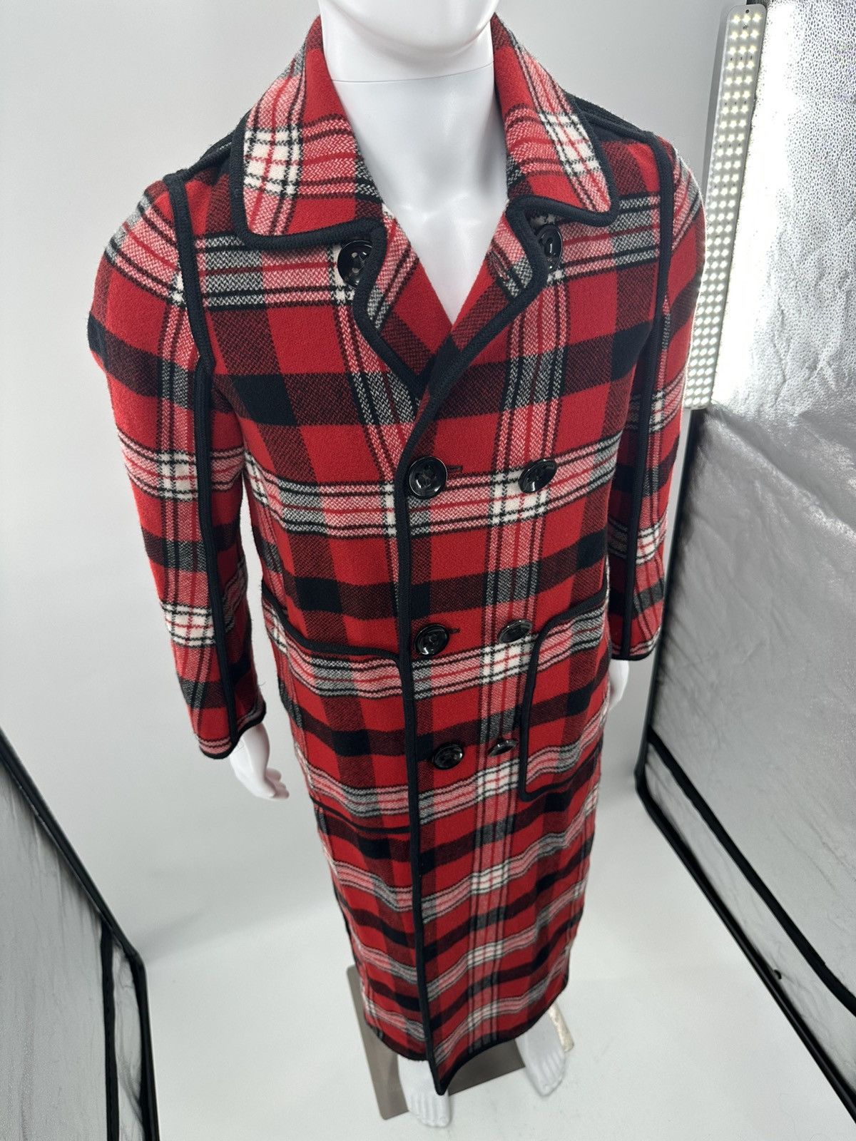 Dsquared2 DSquared2 Wool Plaid Trench Coat Size XS / US 0-2 / IT 36-38 - 7 Thumbnail