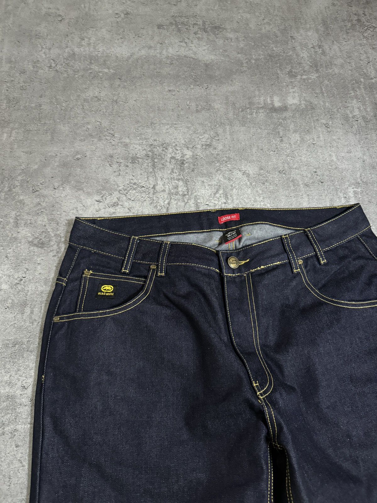 Ecko Unltd. × Japanese Brand × Rap Tees Ecko Unltd. by Marc Ecko Vintage Baggy Jeans Denim Logo Rap Size US 36 / EU 52 - 6 Thumbnail