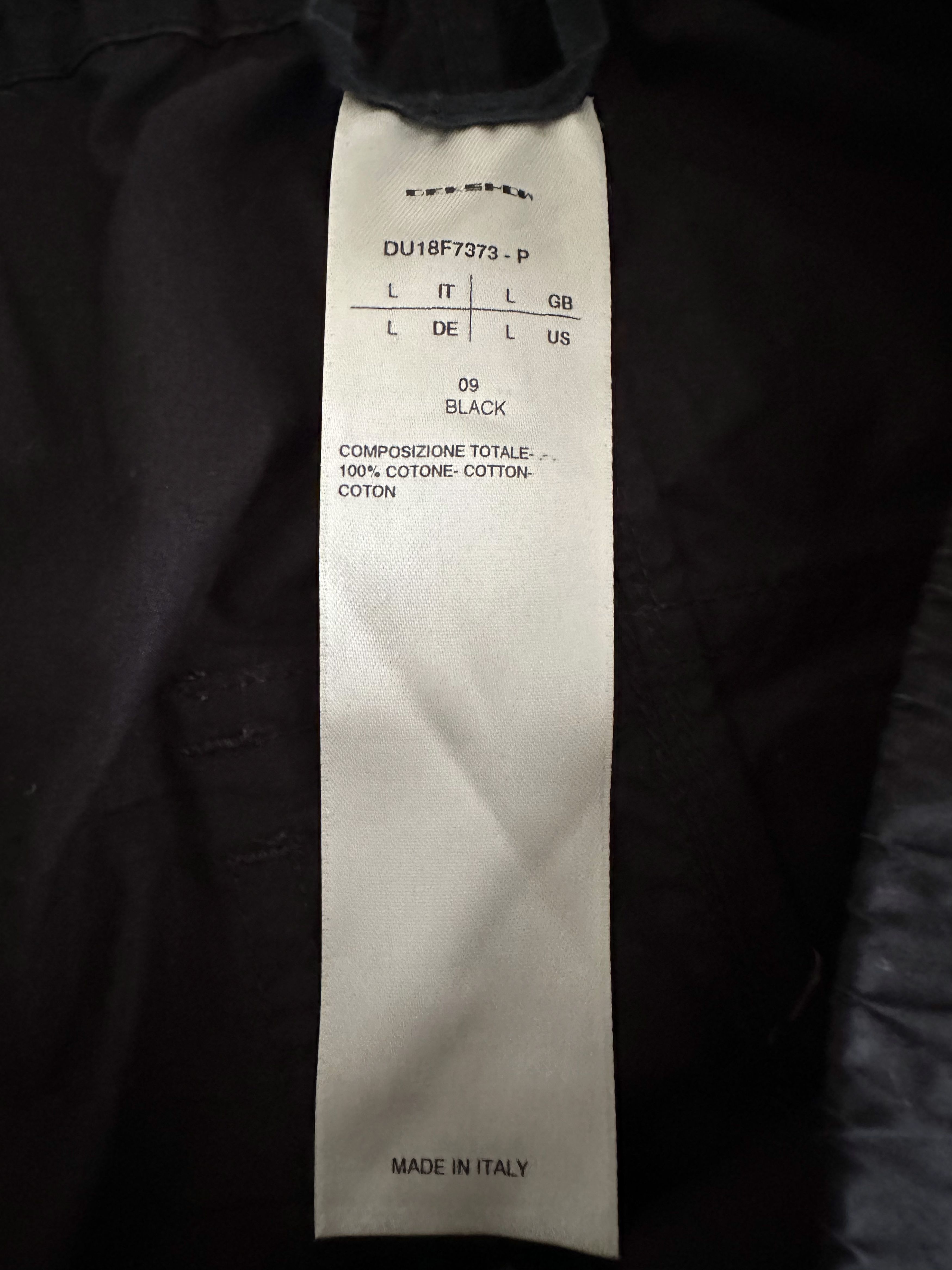 Rick Owens Drkshdw Drawstring Cropped Pants (DU18F7373) Size US 34 / EU 50 - 4 Thumbnail