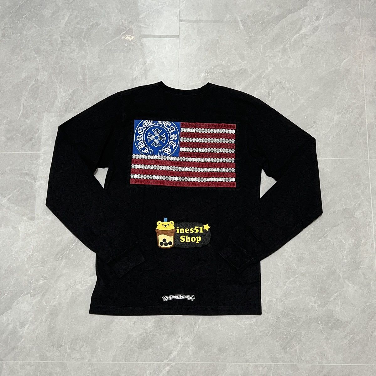 Chrome Hearts American Flag Long Sleeve | Grailed