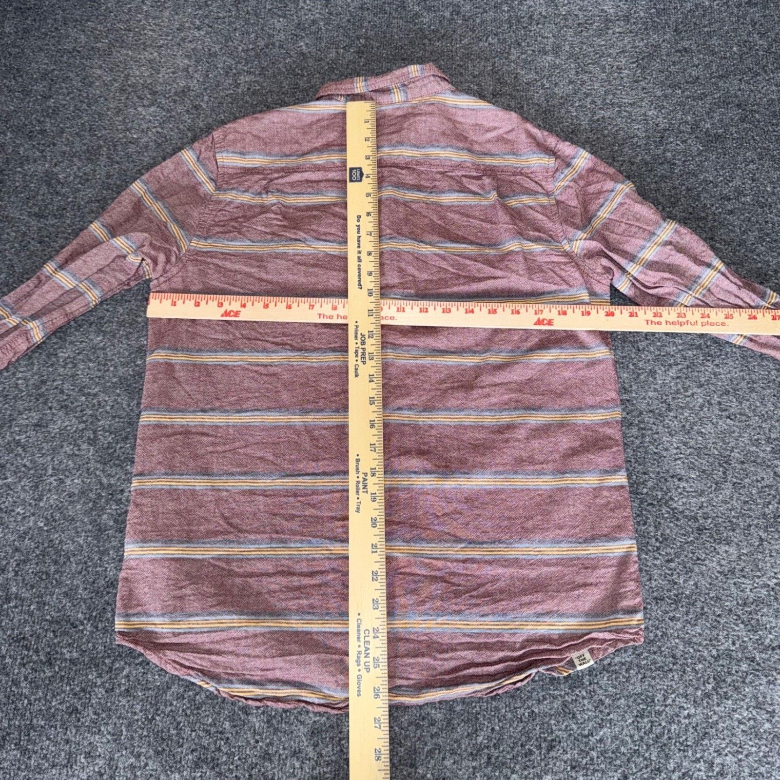 Vans Vans Off The Wall Mens Small Striped Long Sleeve Shirt Size US S / EU 44-46 / 1 - 4 Thumbnail