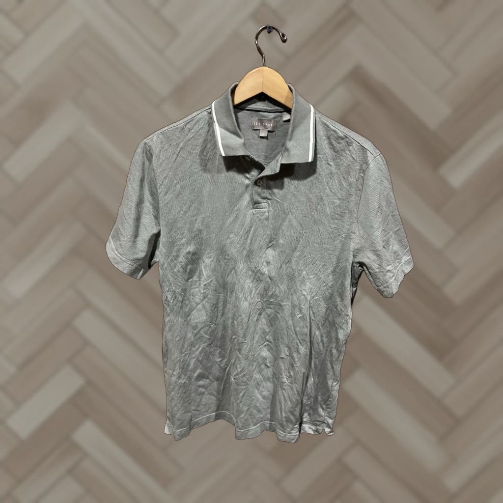 Ted Baker Ted Baker Polo Shirt Mens Collared Gray Size L Size US L / EU 52-54 / 3 - 1 Thumbnail
