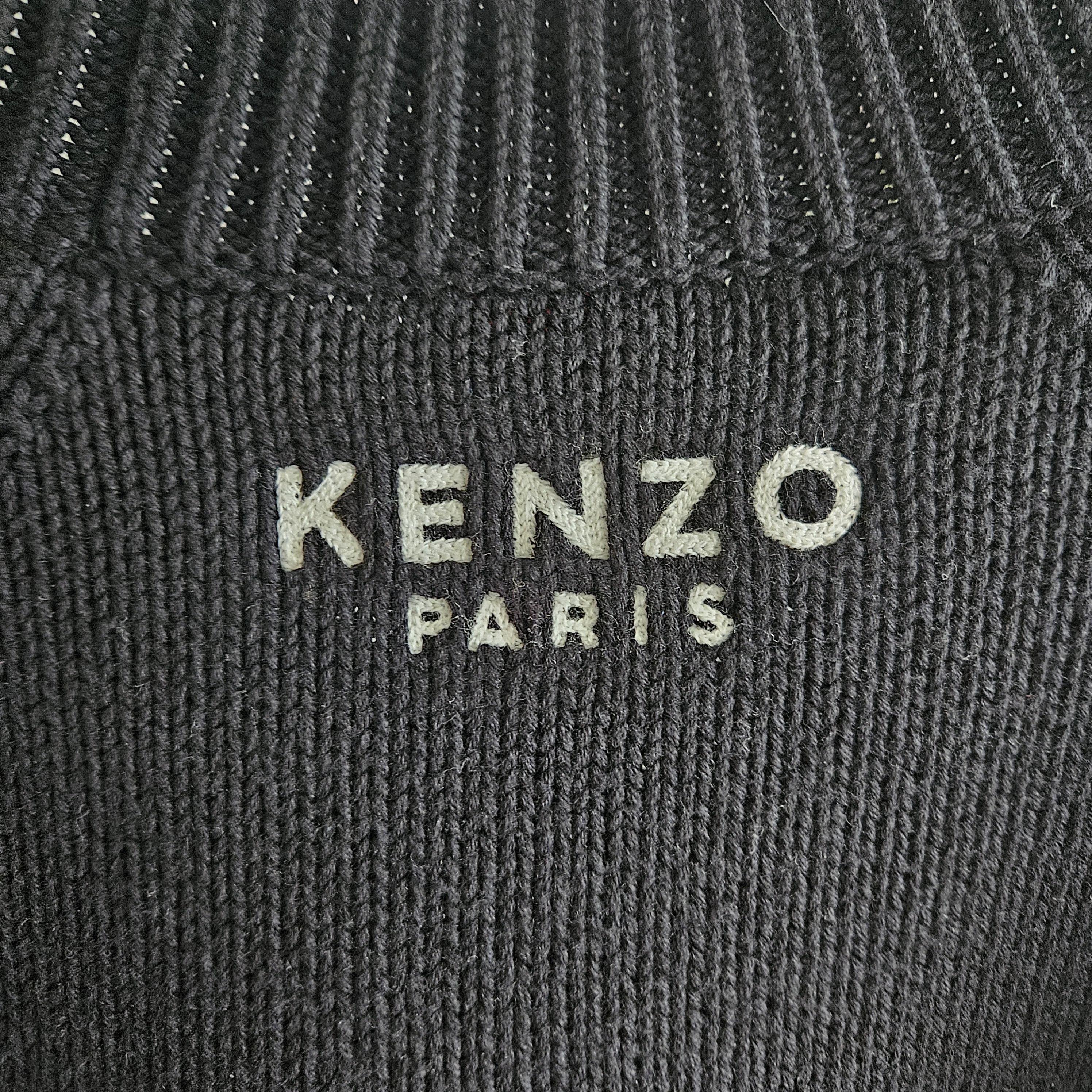 Kenzo Kenzo Black Boke Flower Sweater Size US L / EU 52-54 / 3 - 4 Thumbnail