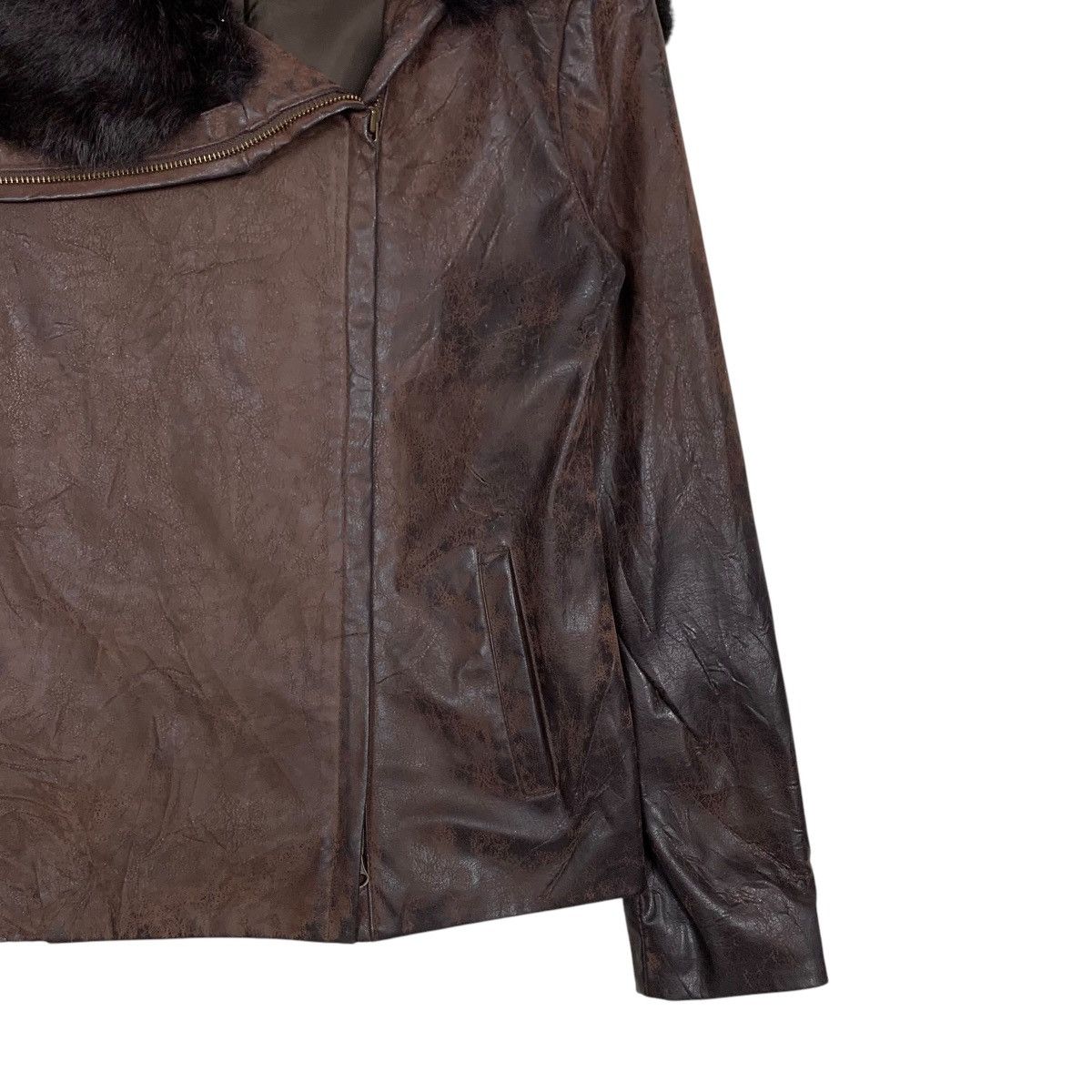 DKNY DKNY Rabbit Fur Shawl Asymmetrical Jacket #2765-C125 Size S / US 4 / IT 40 - 6 Thumbnail