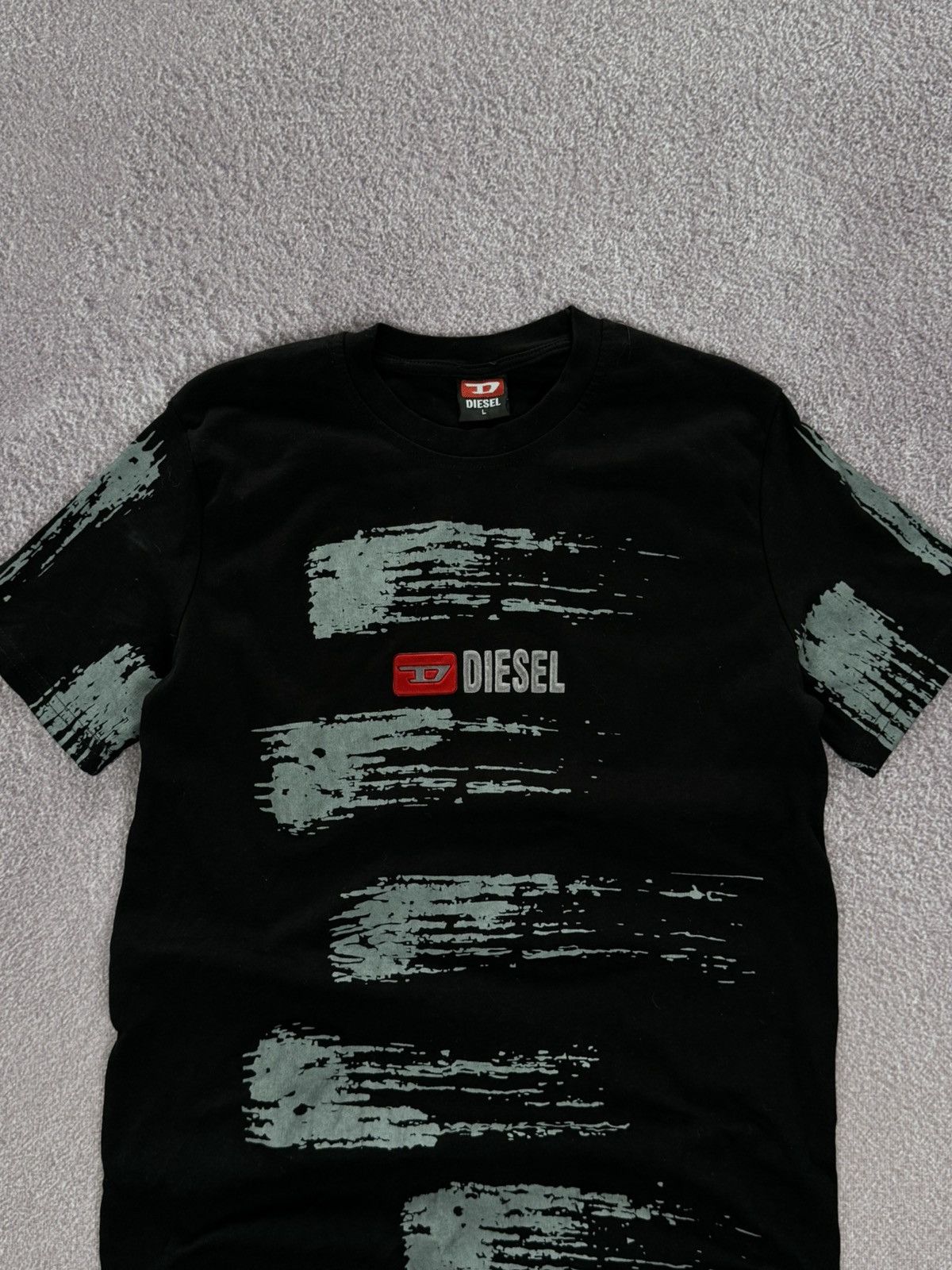 Diesel Y2K Diesel 00s Aesthetic Glamour Design Printed T-shirt Size S / US 4 / IT 40 - 2 Thumbnail