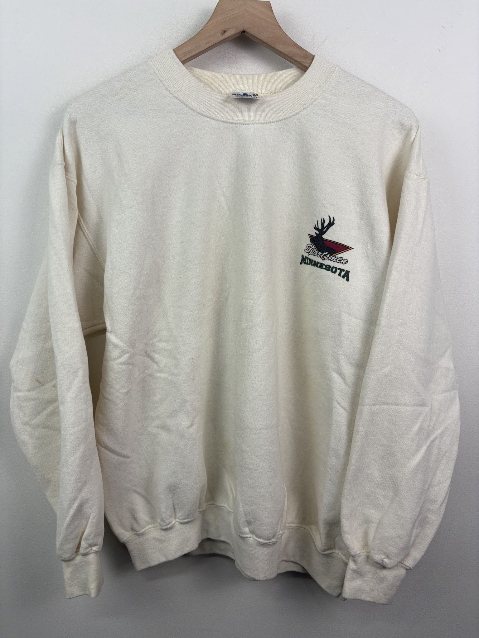 Vintage Vintage 90's Gildan Whitetail Deer Nature Grandma Pullover Crewneck Size L Size US L / EU 52-54 / 3 - 1 Thumbnail