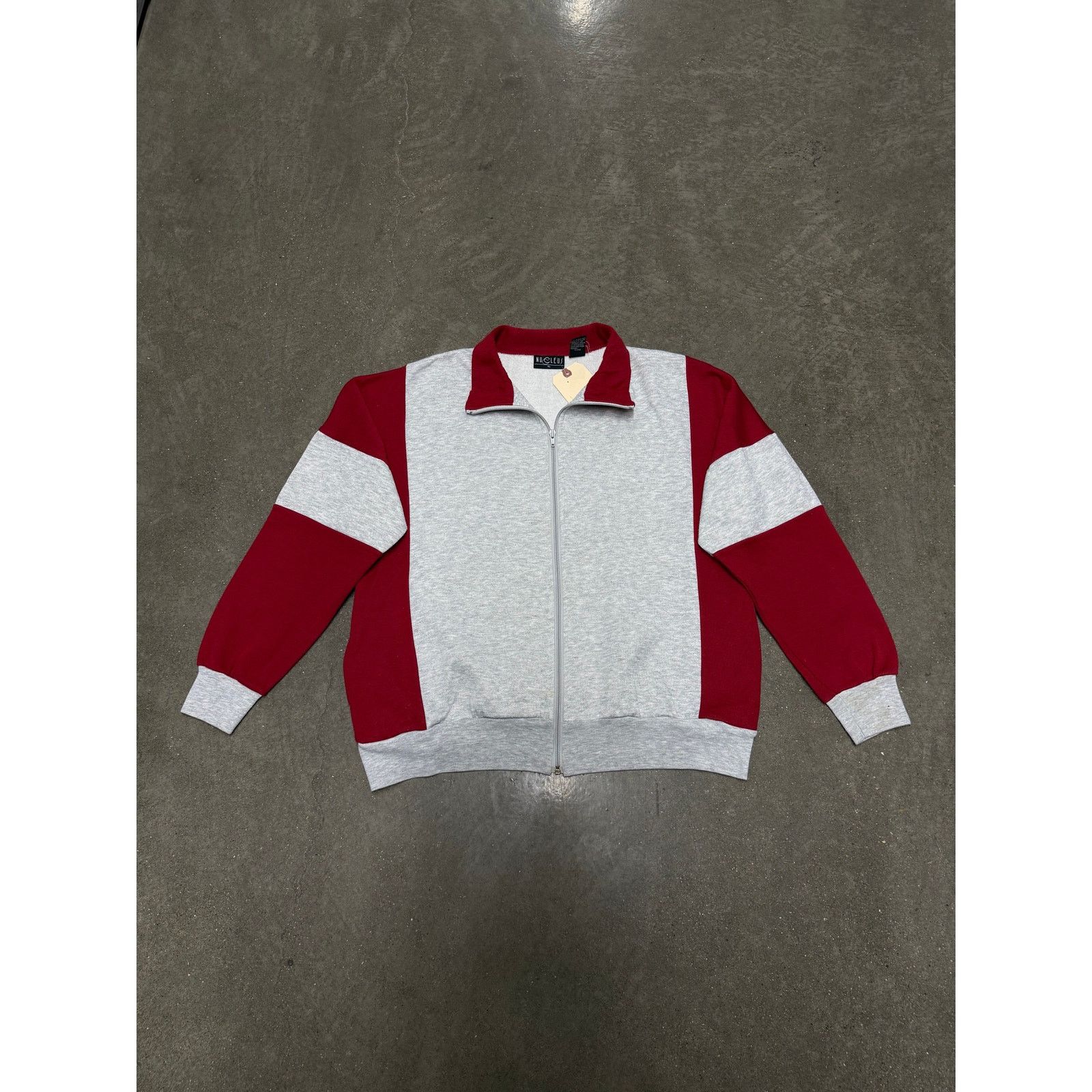 Vintage Vintage 90s/Y2K Zip Up Crewneck Jacket Size US XL / EU 56 / 4 - 1 Thumbnail