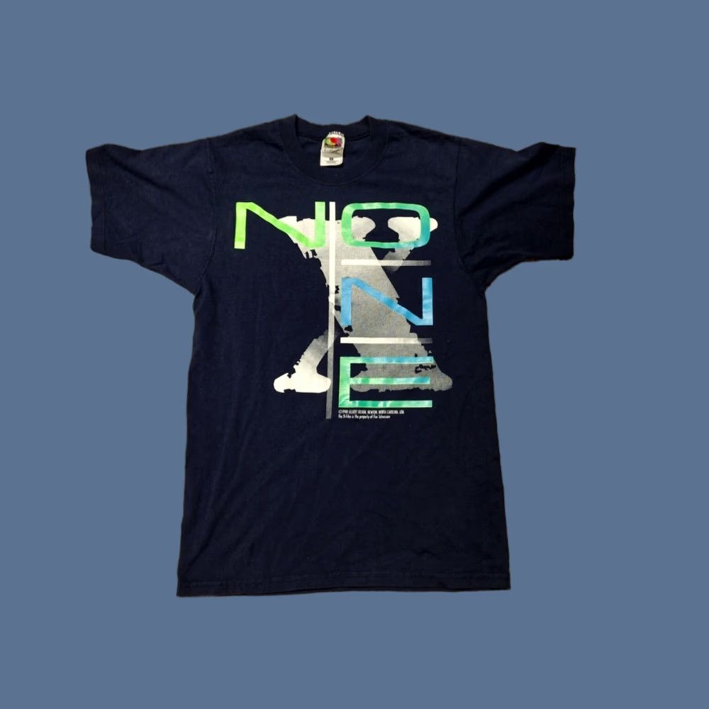 Vfiles VINTAGE 1990s X Files Movie TV Show Shirt Alien UFO Navy Blue S Crew Neck Short Sleeve Cotton Graphic Print Men Regular Small Retro No One Xpa Size US S / EU 44-46 / 1 - 1 Thumbnail