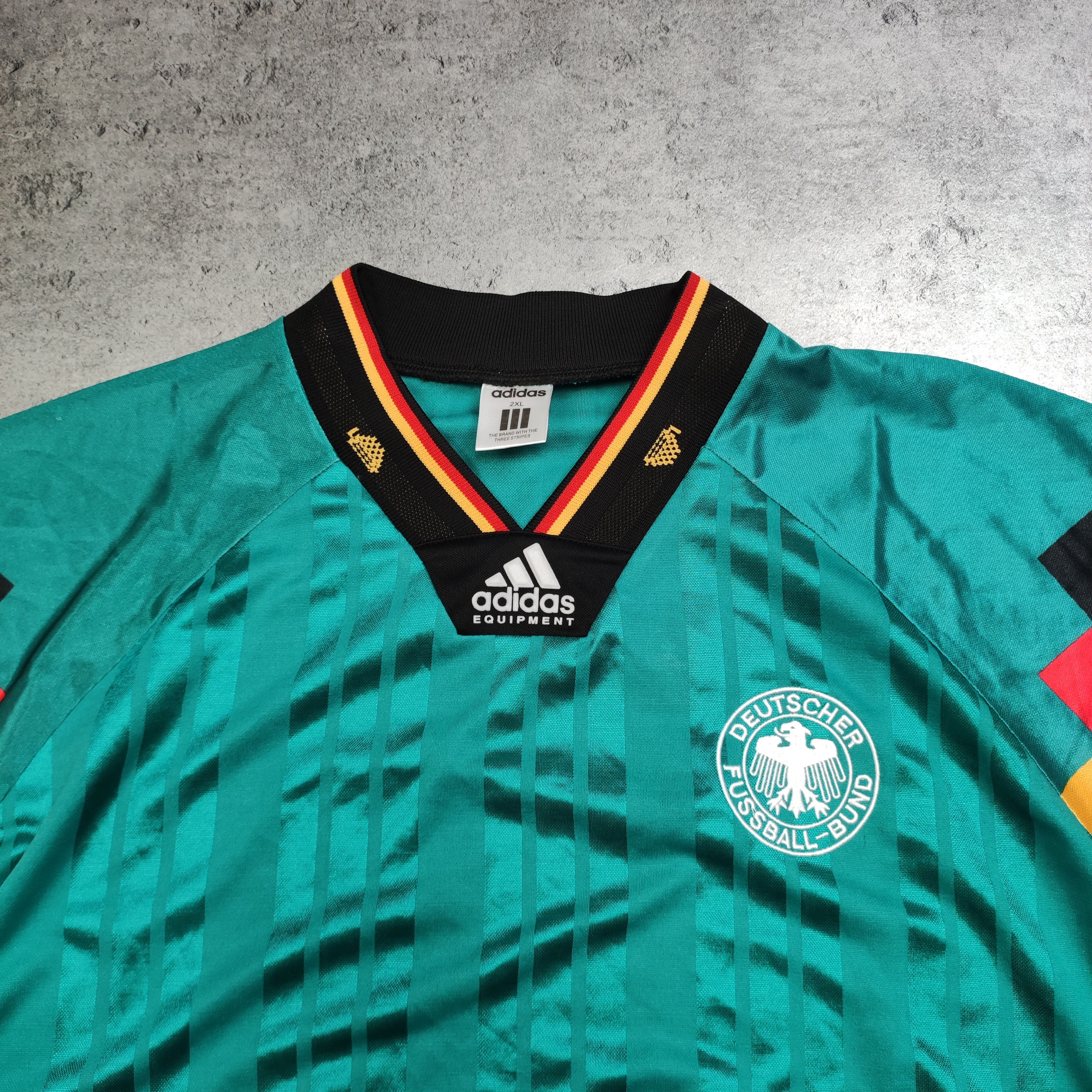 Vintage RARE Germany Vintage Football 1992 World Cap Away Jersey Size US XXL / EU 58 / 5 - 4 Thumbnail
