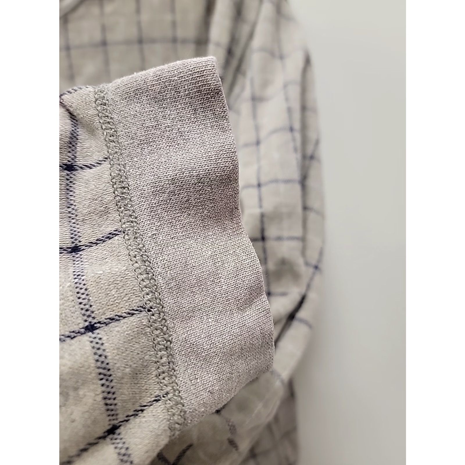 Vintage VINTAGE L.L. Bean Shirt Mens Large Taupe Henley Pullover Check Preppy 90s Mens Size US L / EU 52-54 / 3 - 5 Thumbnail